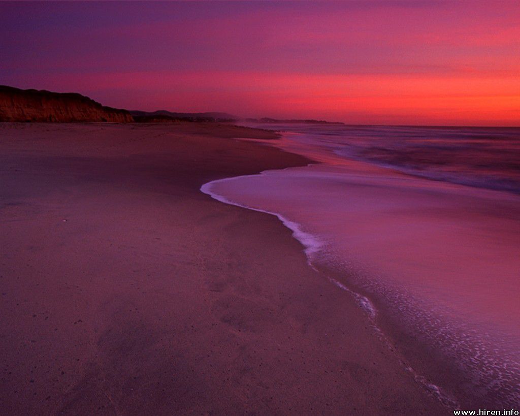 California Beach At Night Wallpapers