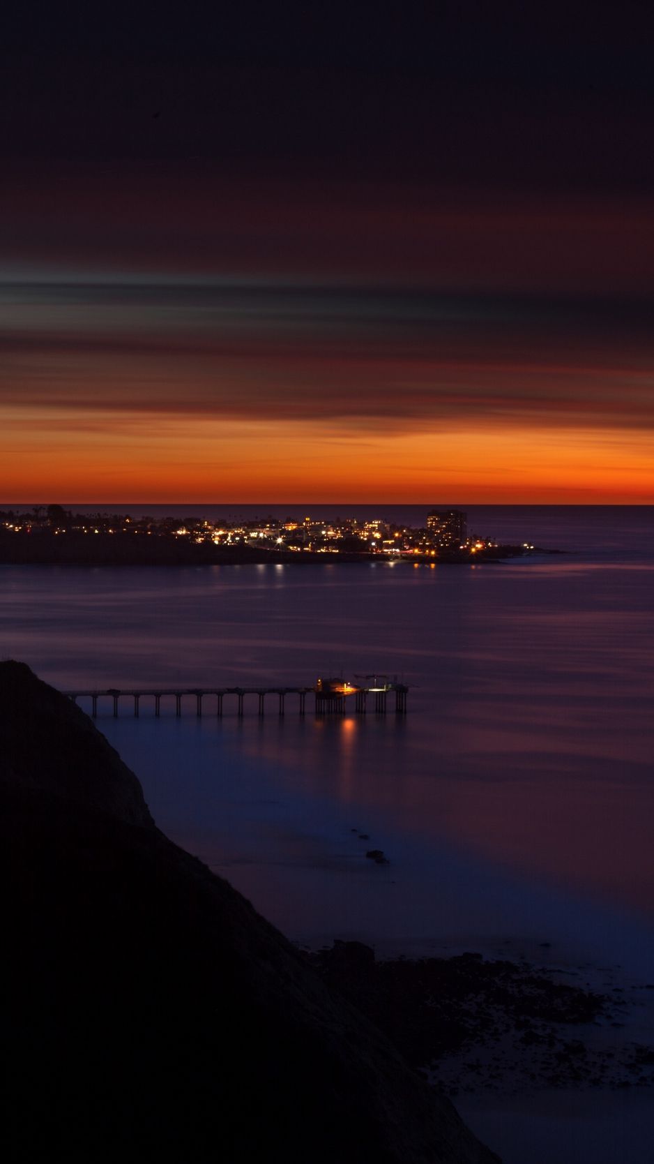 California Beach At Night Wallpapers