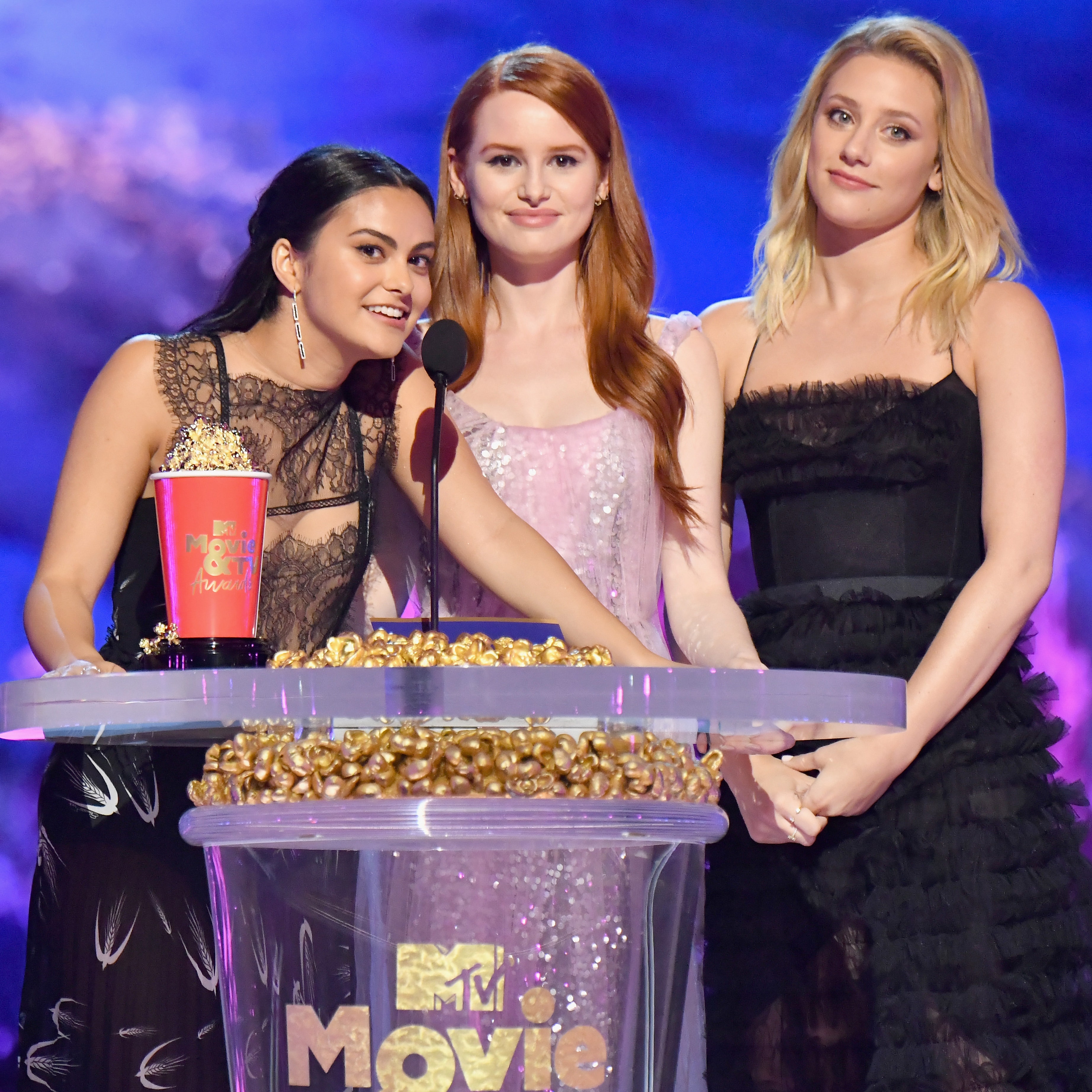 Camila Mendes, Lili Reinhart Madelaine And Petsch From Riverdale Show Wallpapers