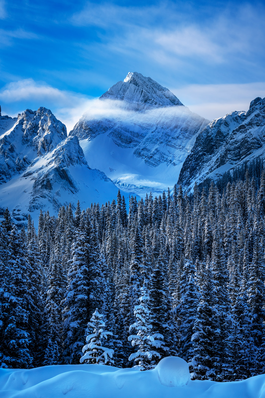 Canada Canadian Rockies In Winter Wallpapers