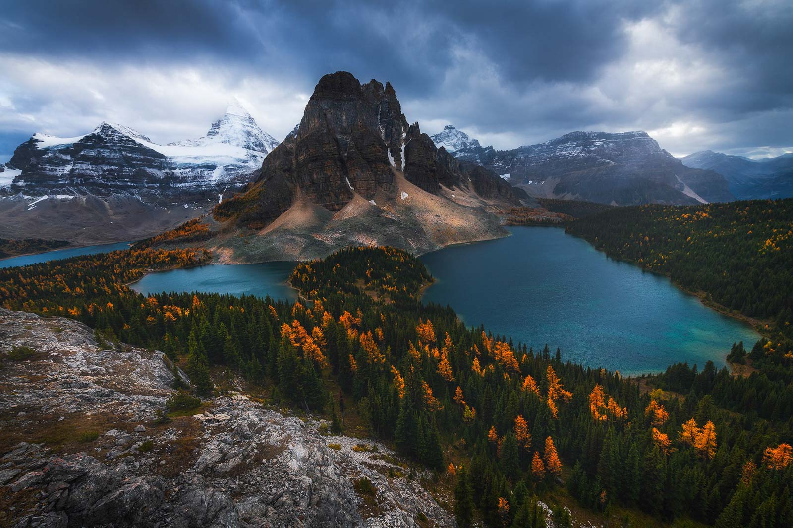 Canadian Rockies Dramatic Sunset Wallpapers