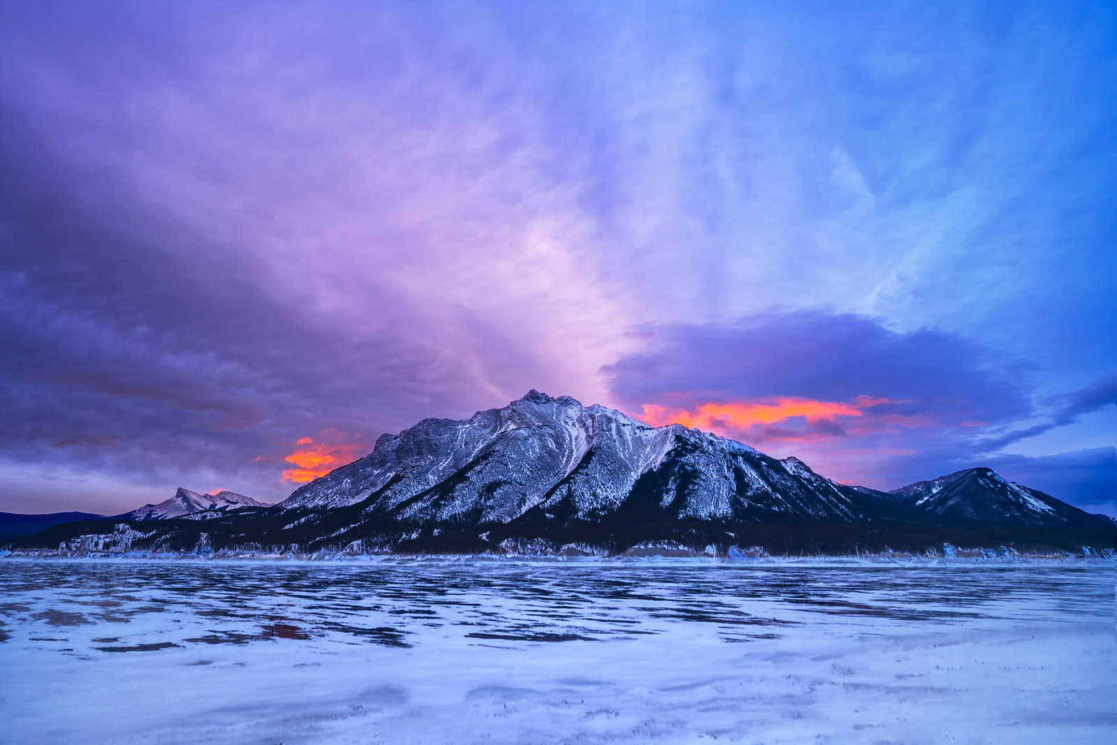 Canadian Rockies Dramatic Sunset Wallpapers