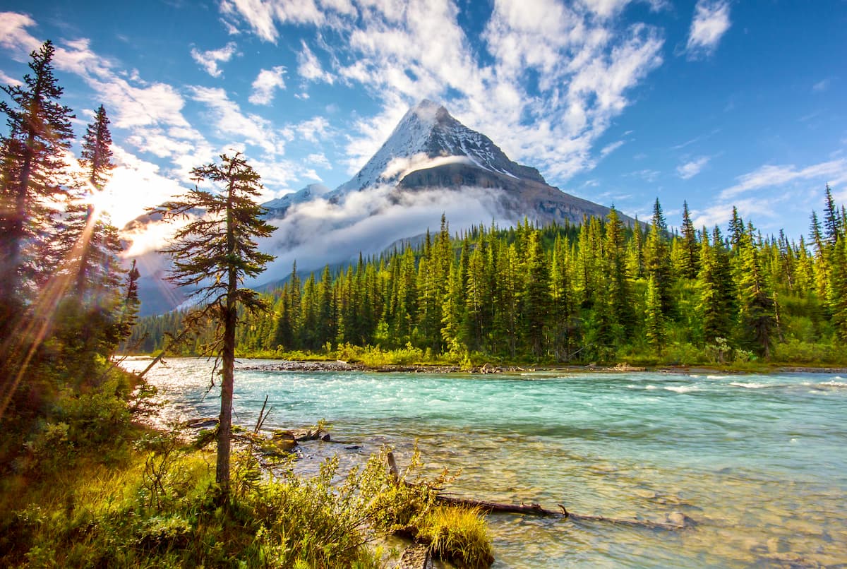 Canadian Rockies Dramatic Sunset Wallpapers