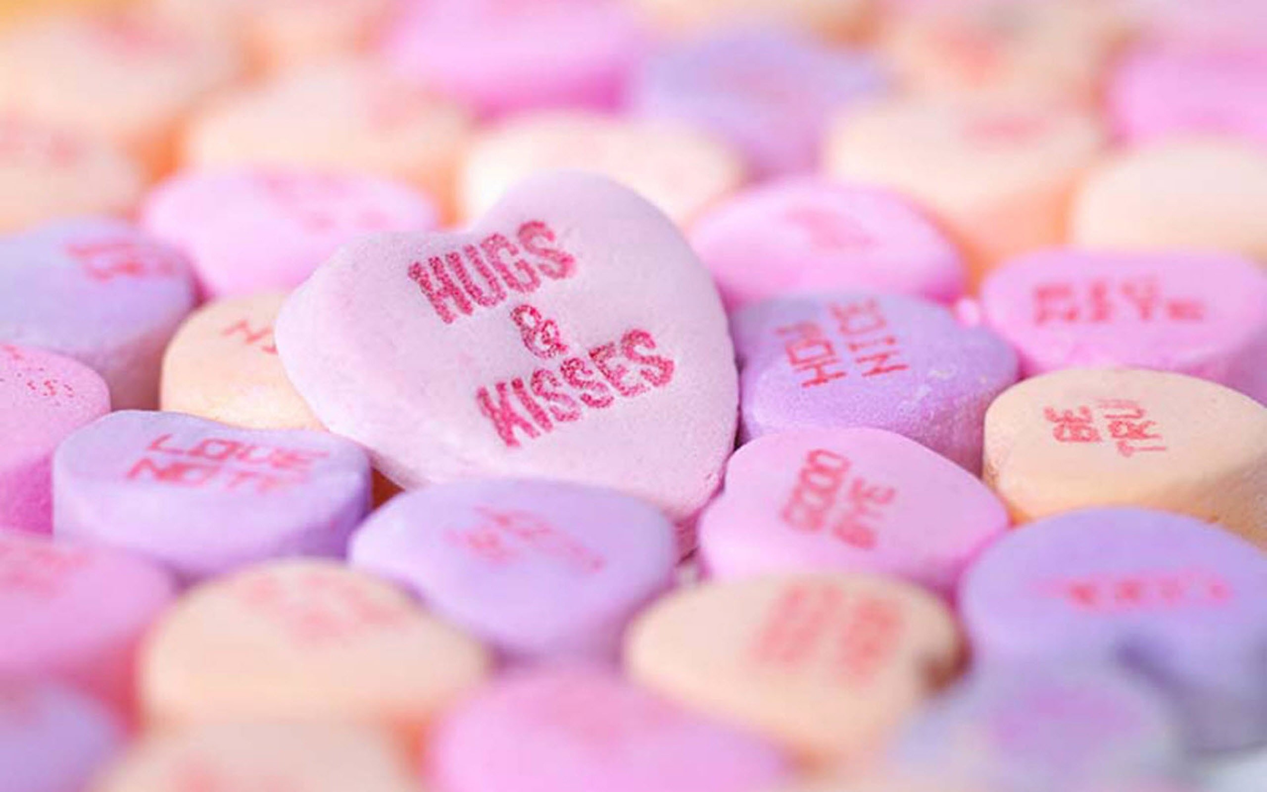 Candy Hearts Wallpapers