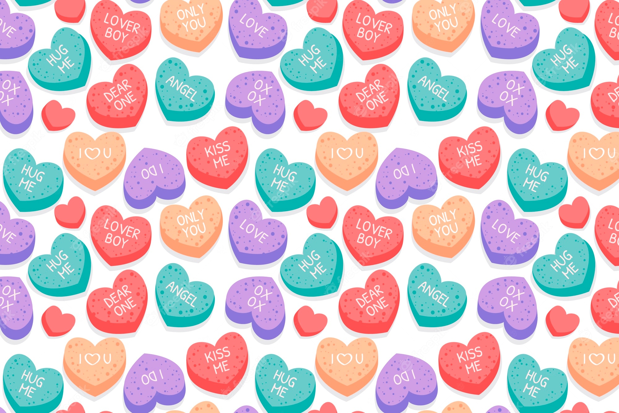 Candy Hearts Wallpapers