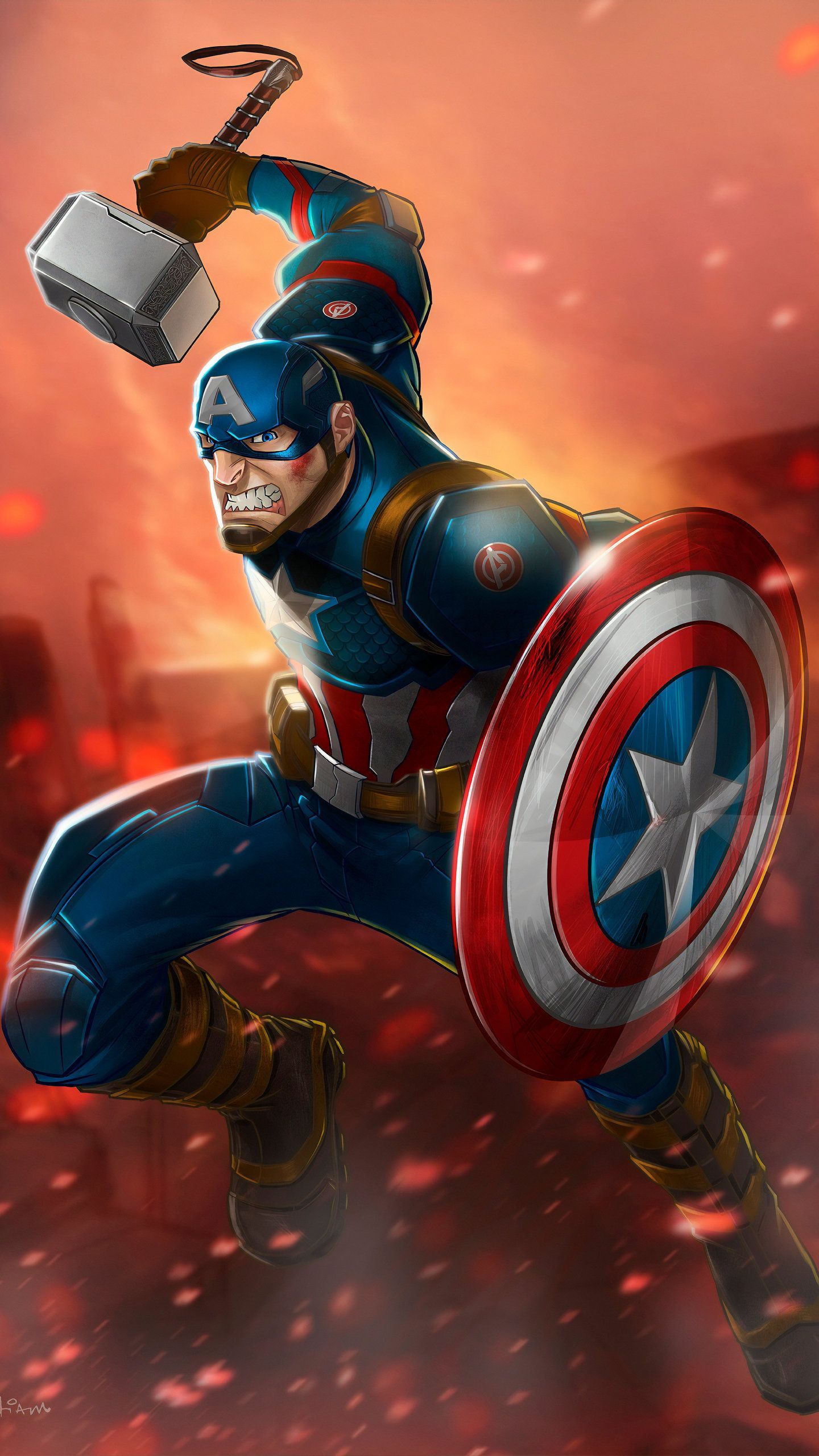 Captain America 4K Digital Art Wallpapers