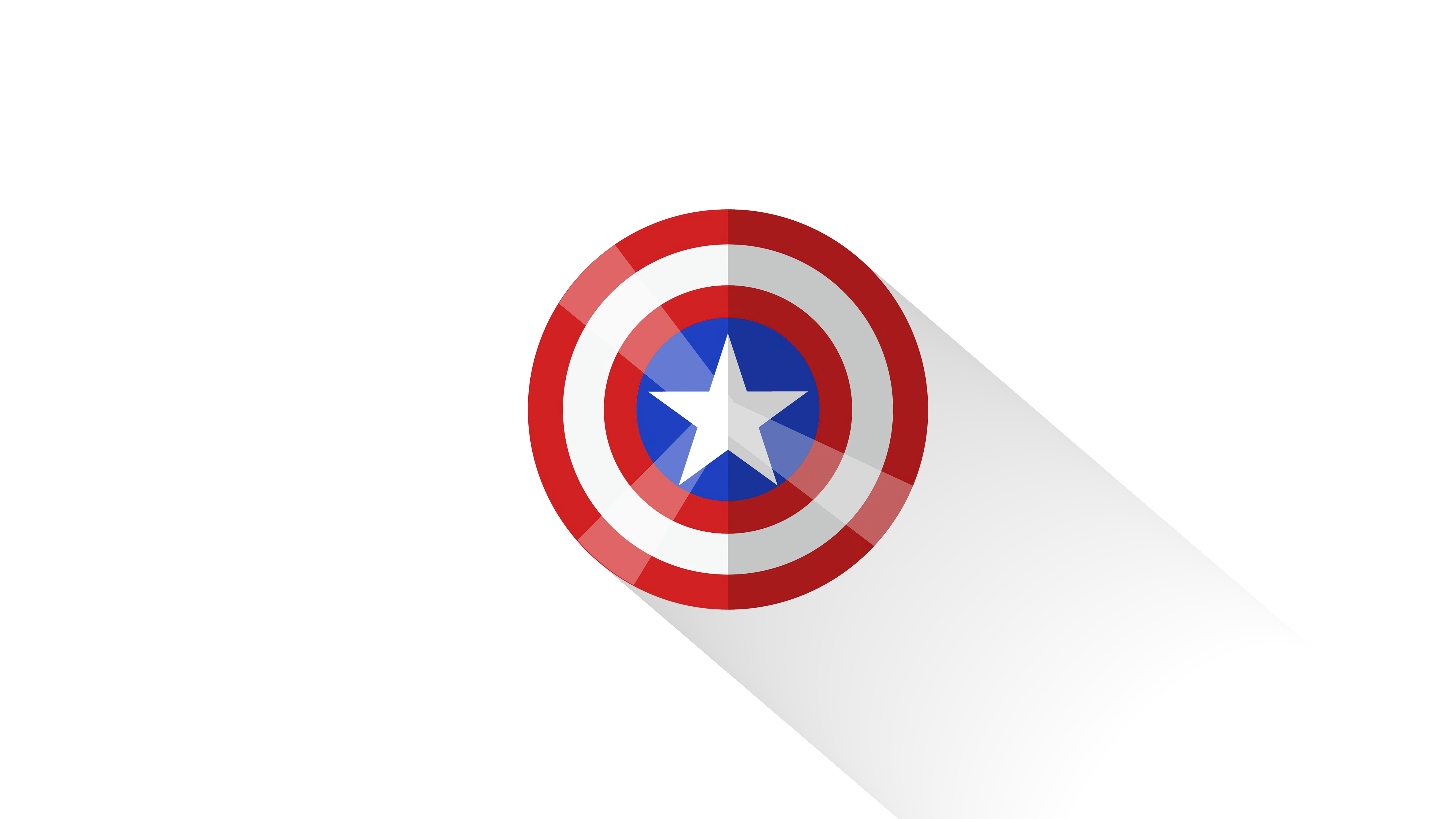 Captain America 4K Red Minimalist Wallpapers