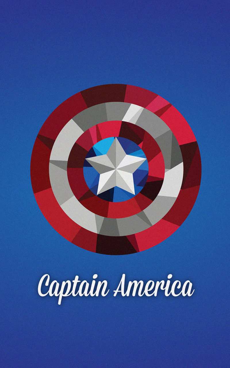 Captain America 4K Red Minimalist Wallpapers