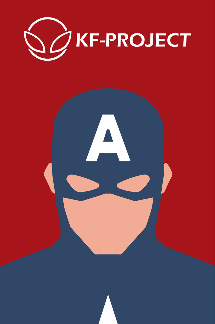 Captain America 4K Red Minimalist Wallpapers