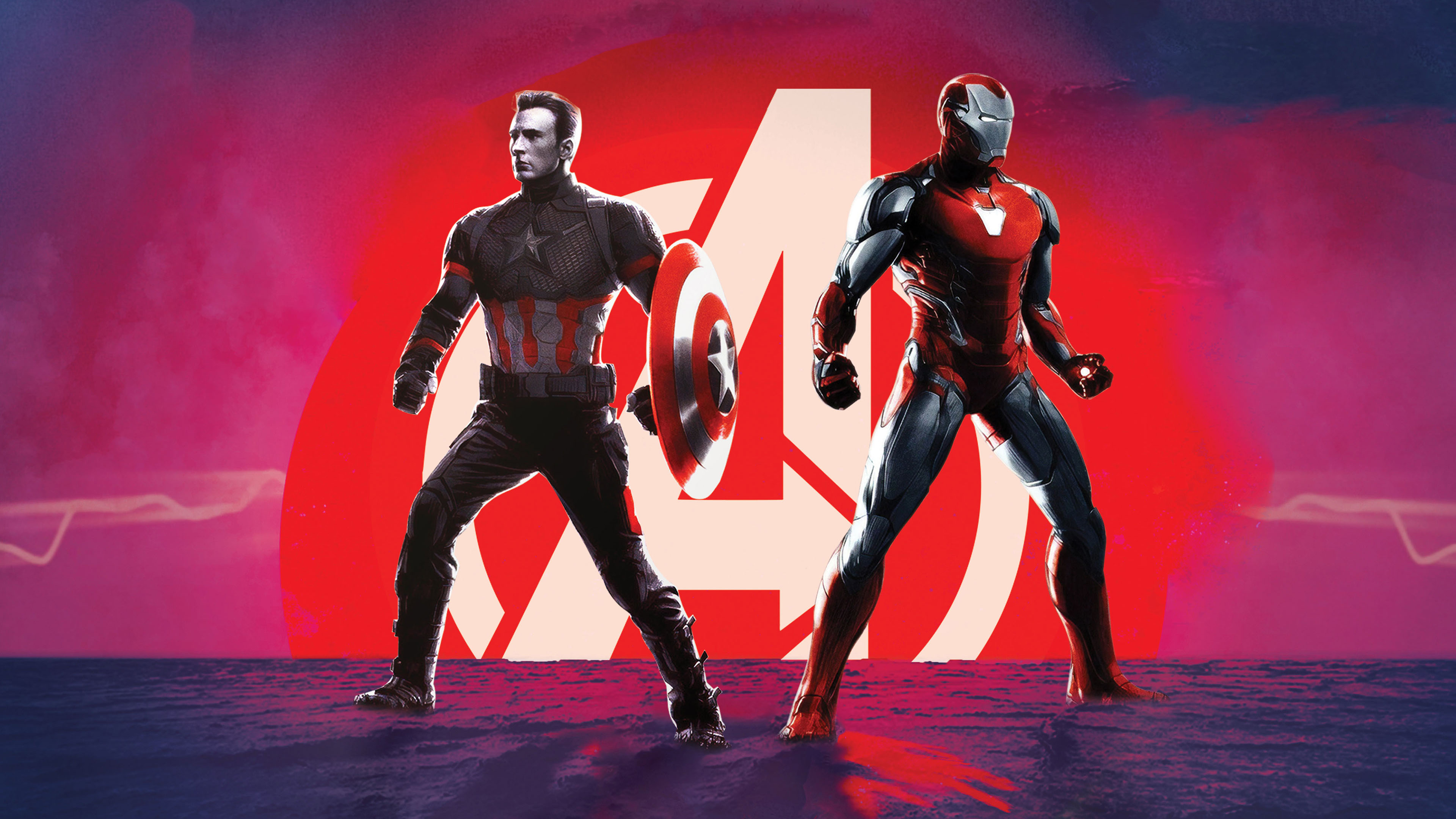 Captain America And Iron Man Avengers Endgame Wallpapers
