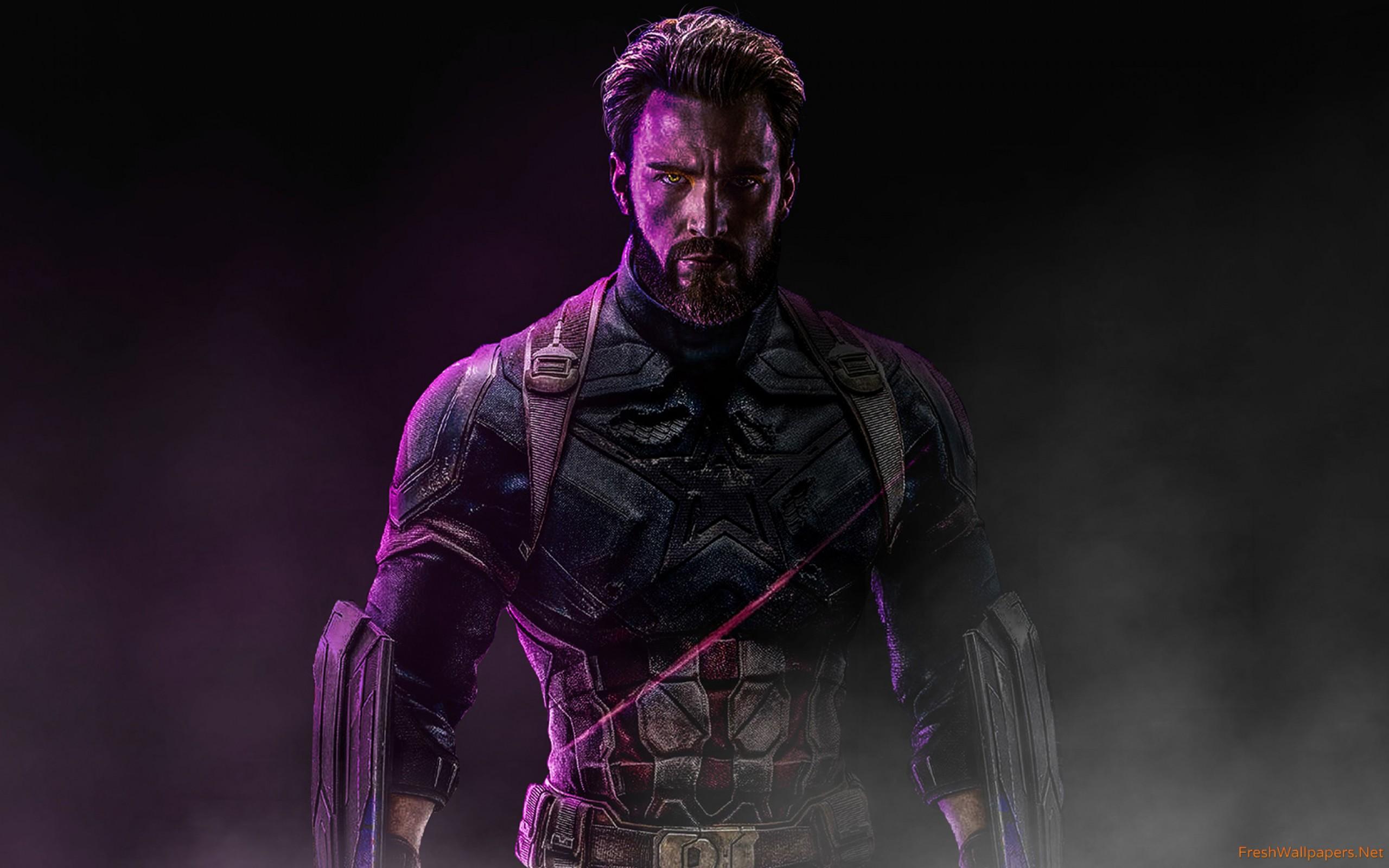 Captain America Beard Look In Infinity War Wallpapers