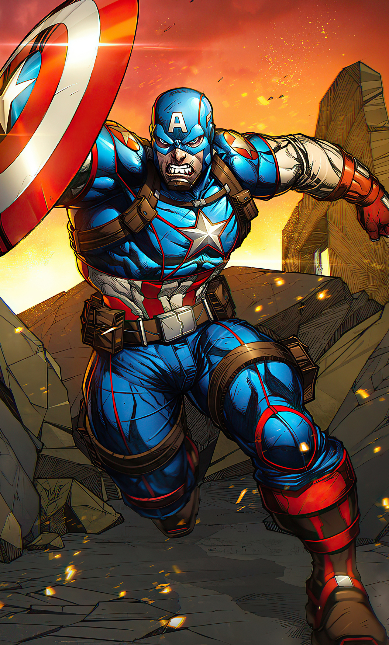 Captain America Cartoon Wallpapers