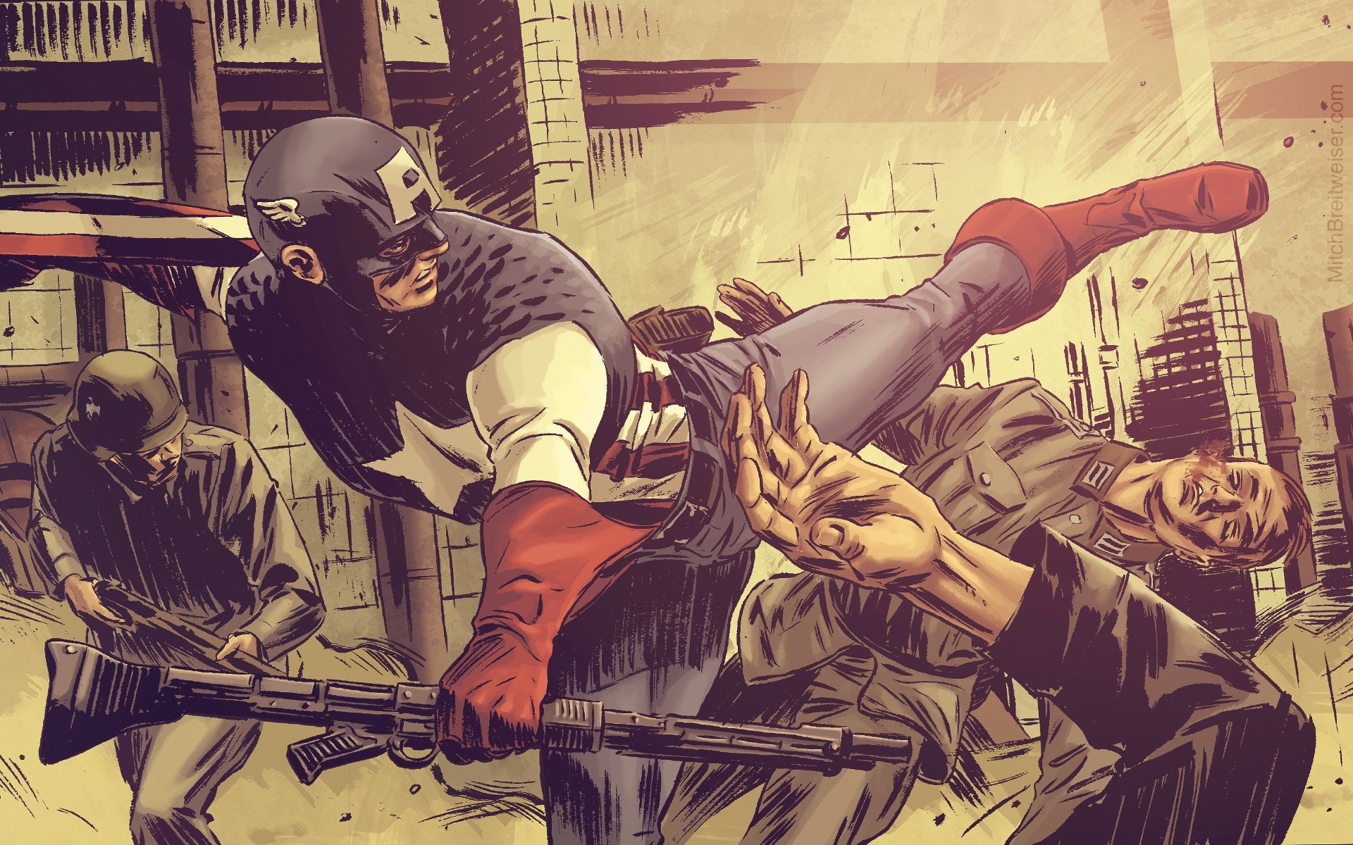 Captain America Comic Book Wallpapers