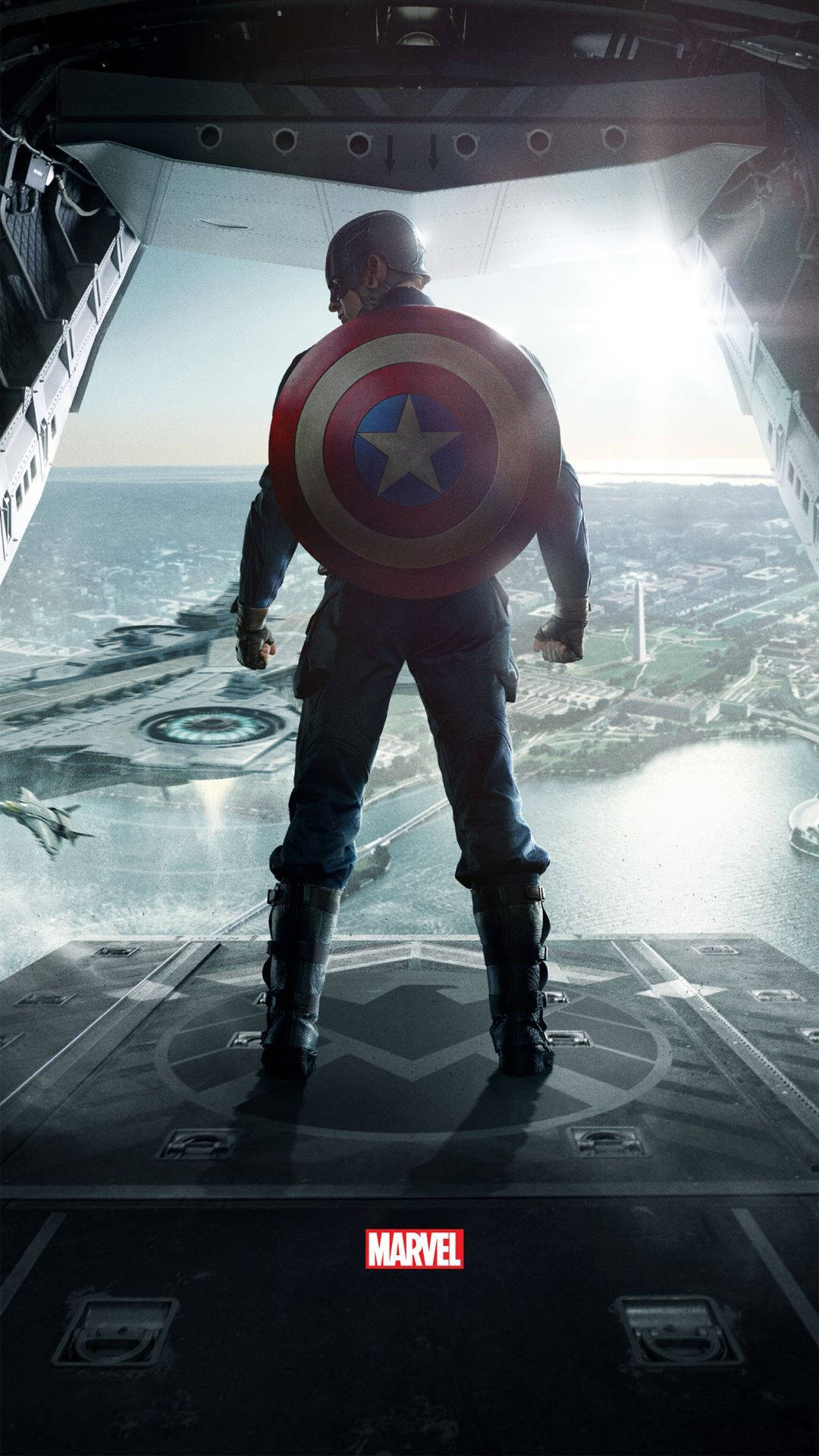 Captain America Cracked Screen Wallpapers