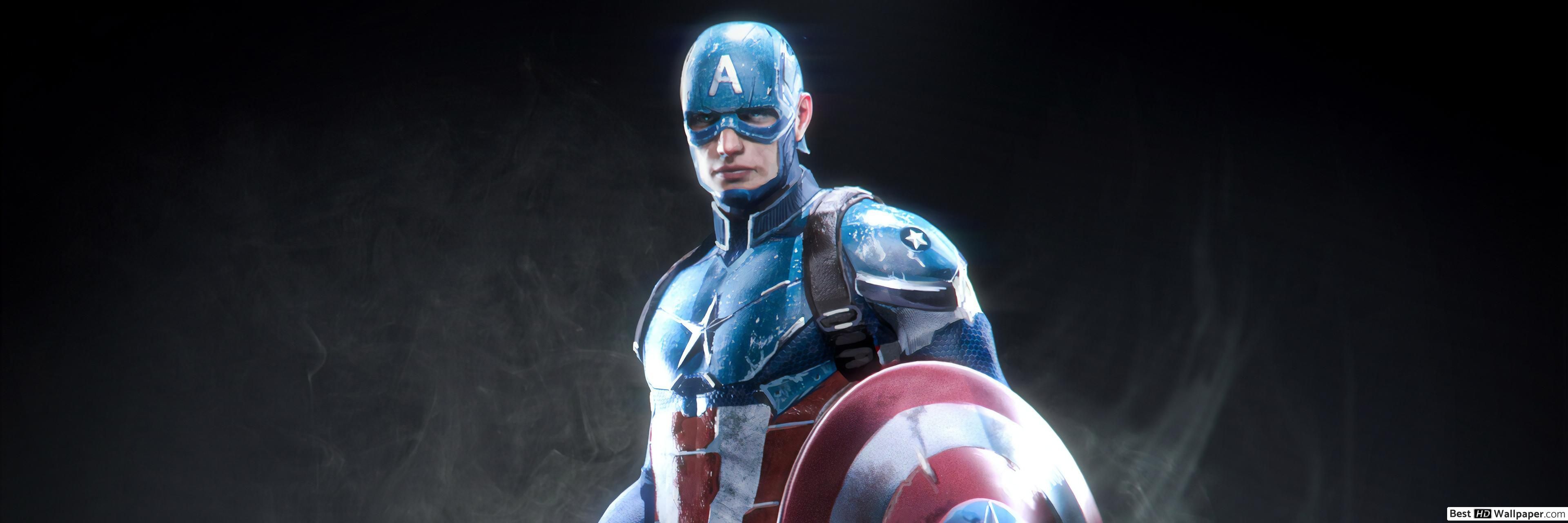 Captain America Dual Screen Wallpapers