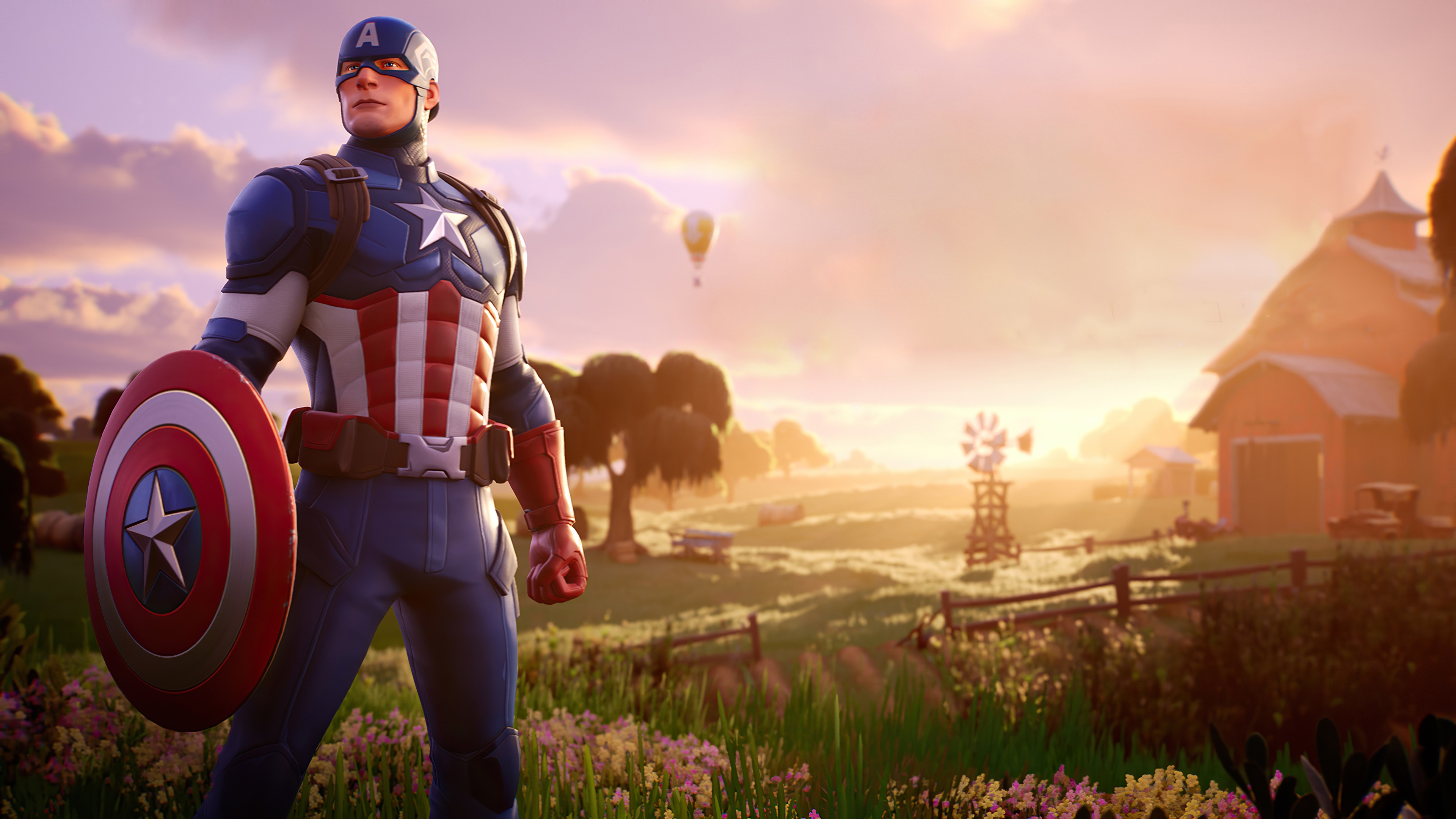 Captain America Fortnite Wallpapers