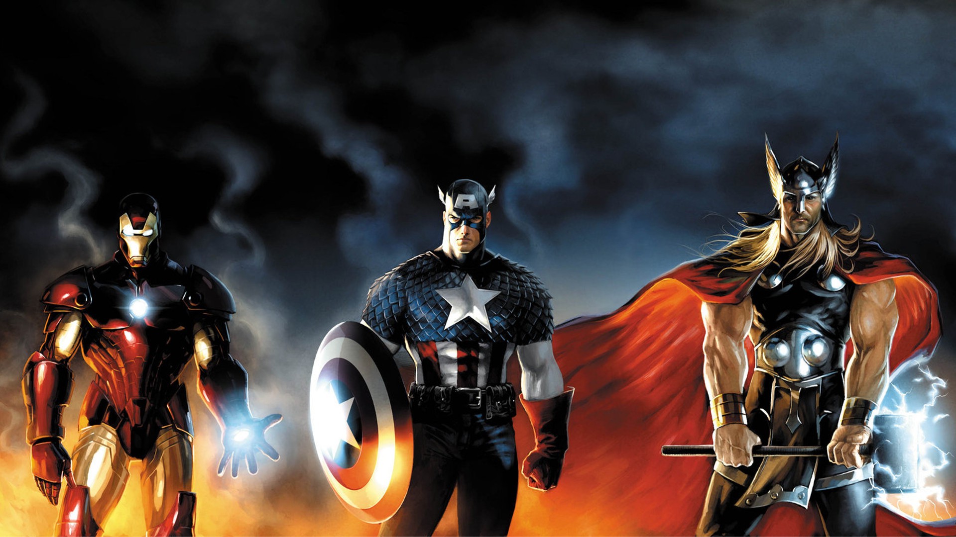 Captain America Iron Man Thor Avengers Wallpapers