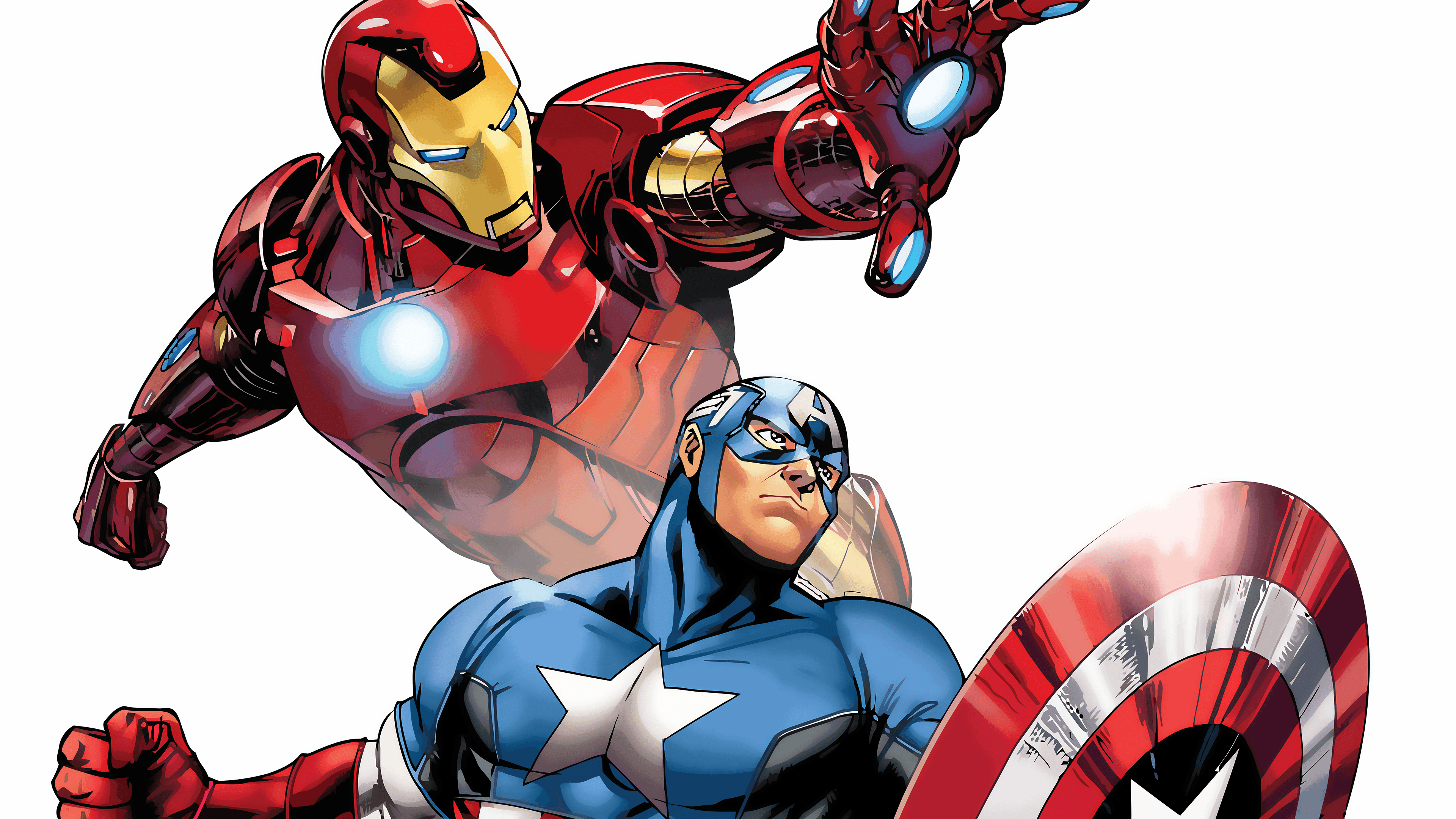 Captain America Marvel Comic Art Wallpapers