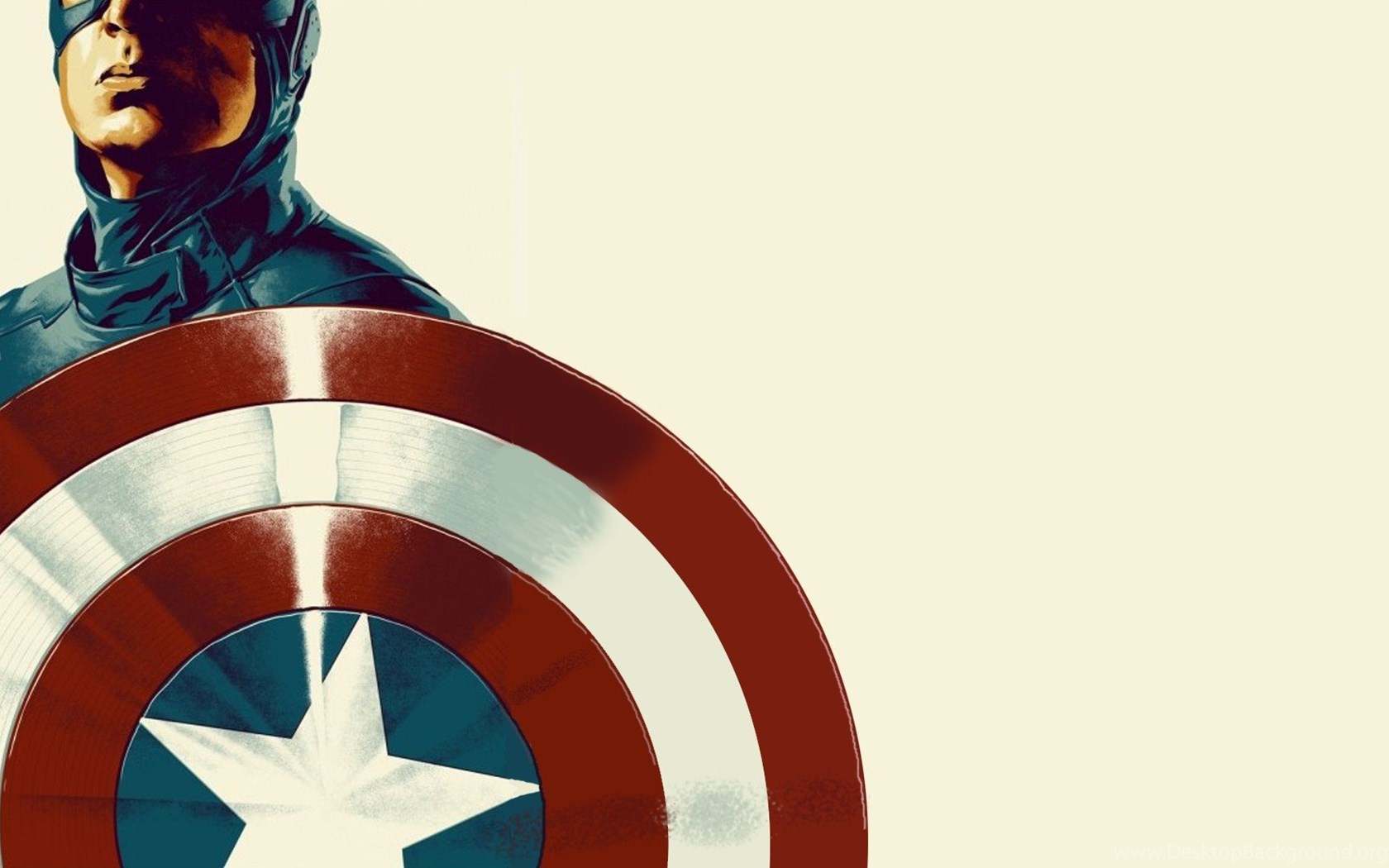 Captain America Marvel Comics Minimalism Wallpapers