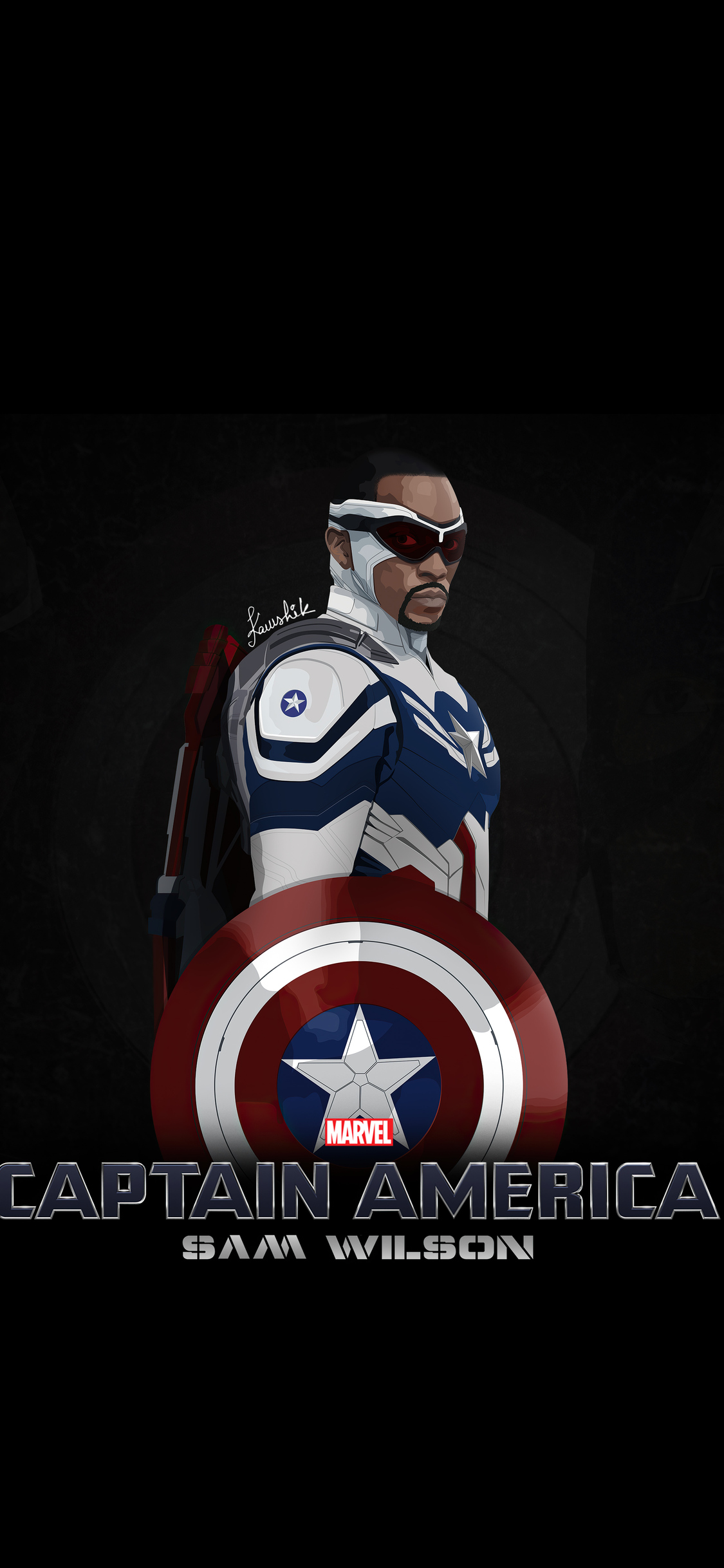 Captain America Minimal Marvel Wallpapers