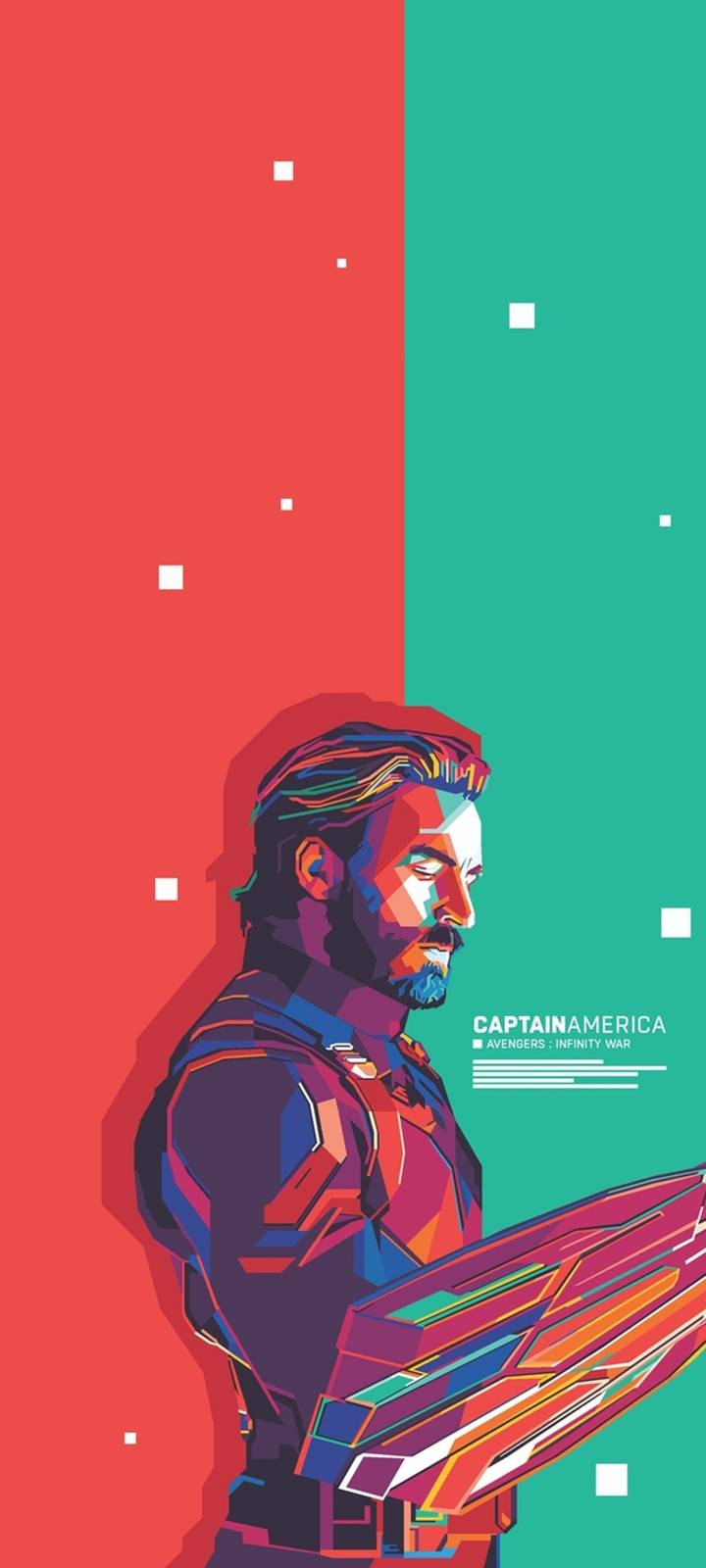 Captain America Minimal Marvel Wallpapers