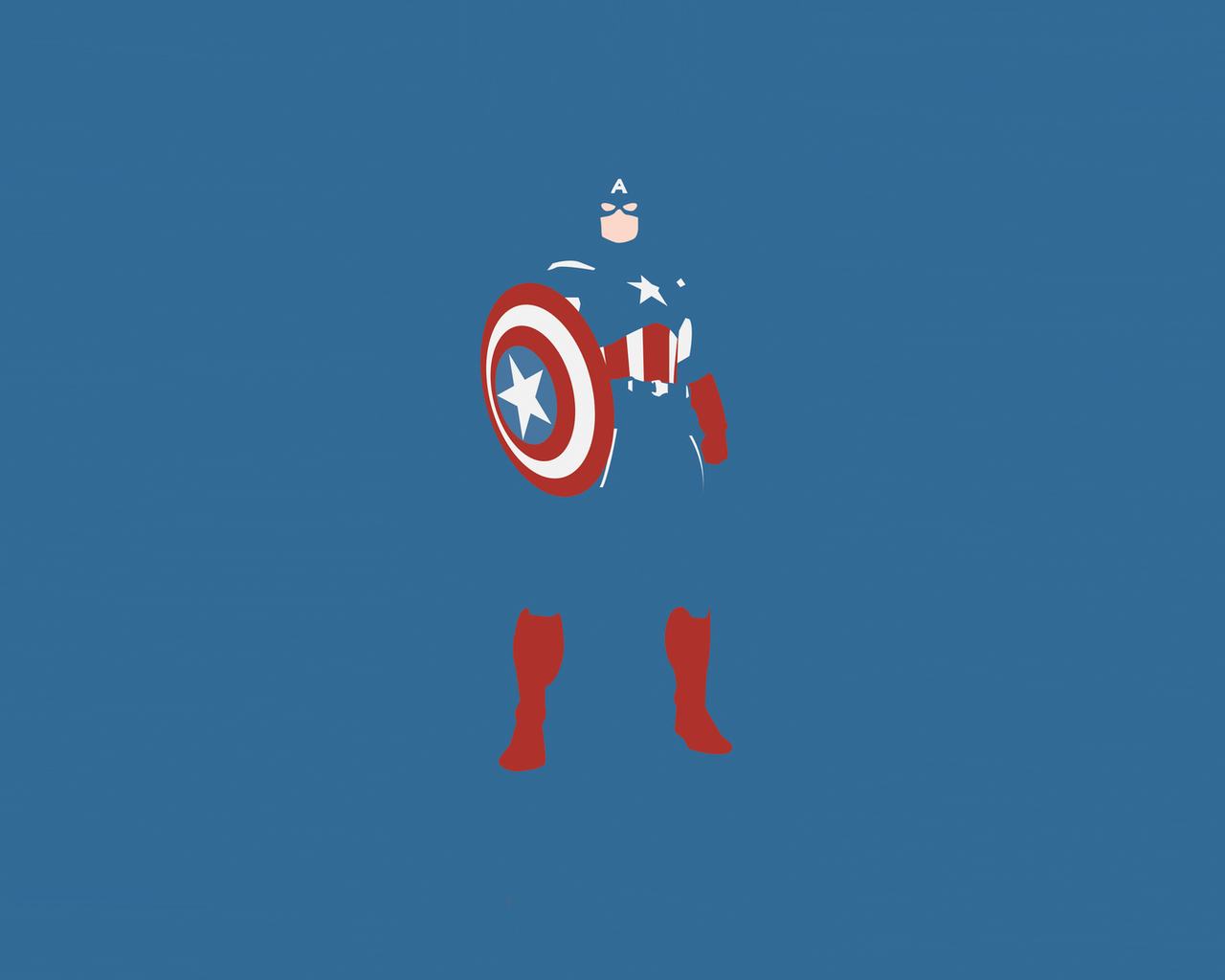 Captain America Minimal Marvel Wallpapers