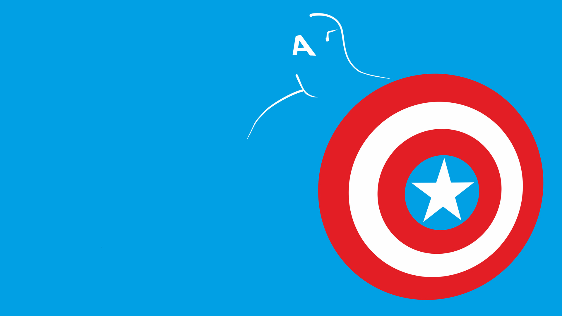 Captain America Minimal Marvel Wallpapers