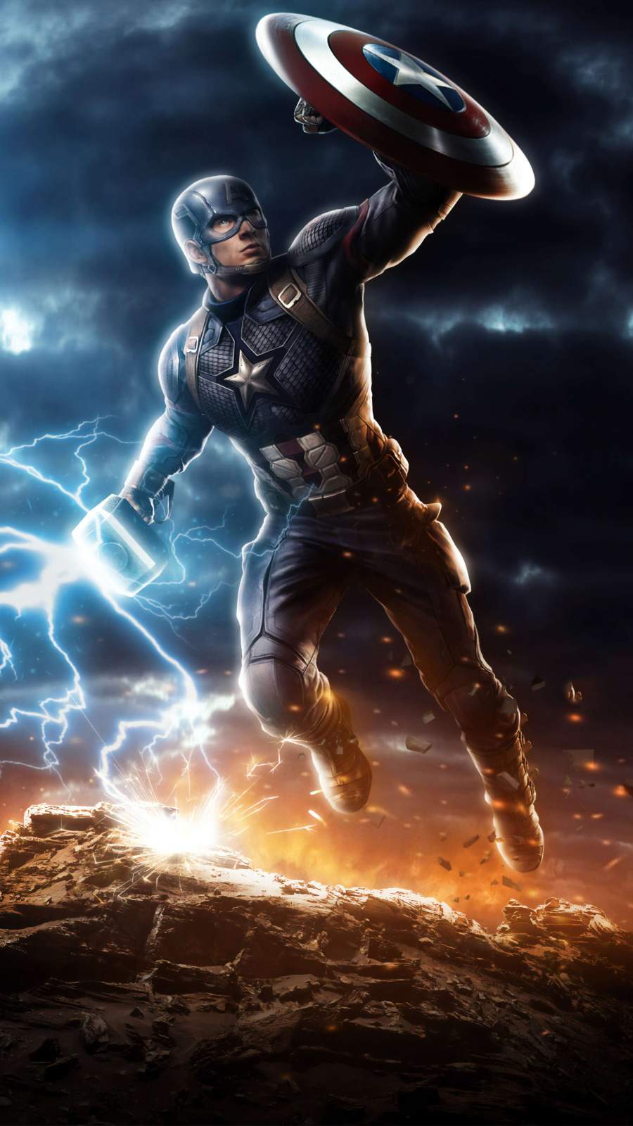 Captain America Mjolnir Wallpapers