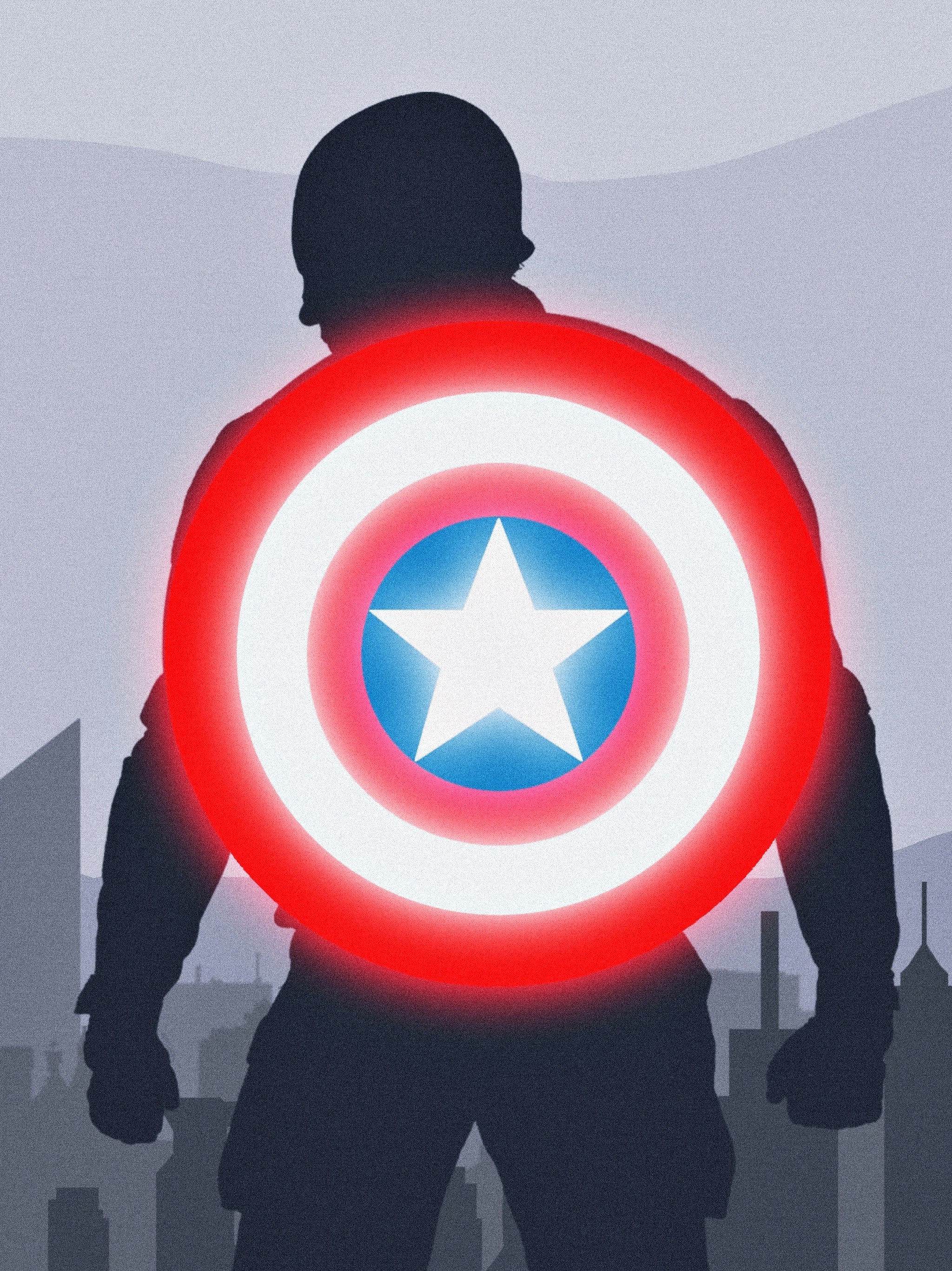 Captain America Shield 4K Iphone Wallpapers