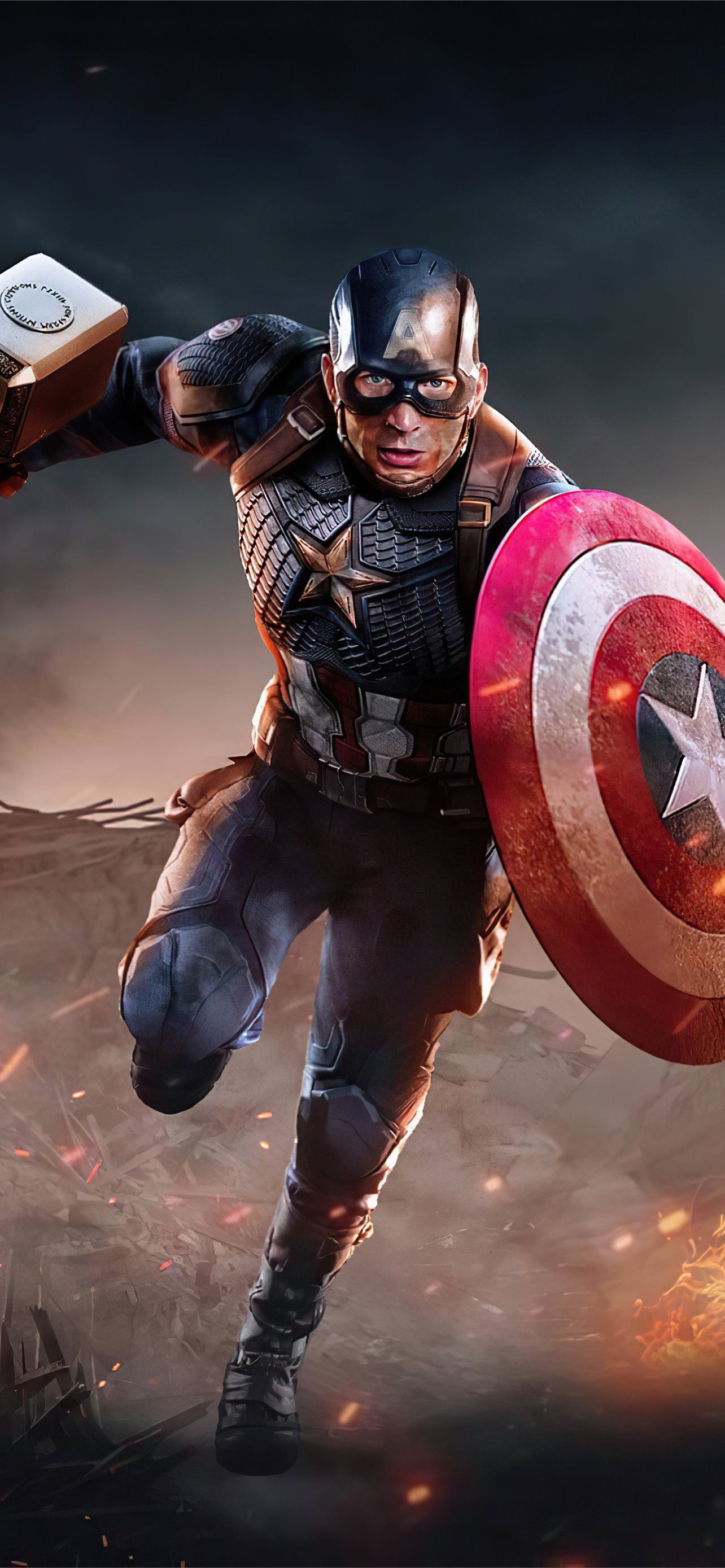 Captain America Shield 4K Iphone Wallpapers