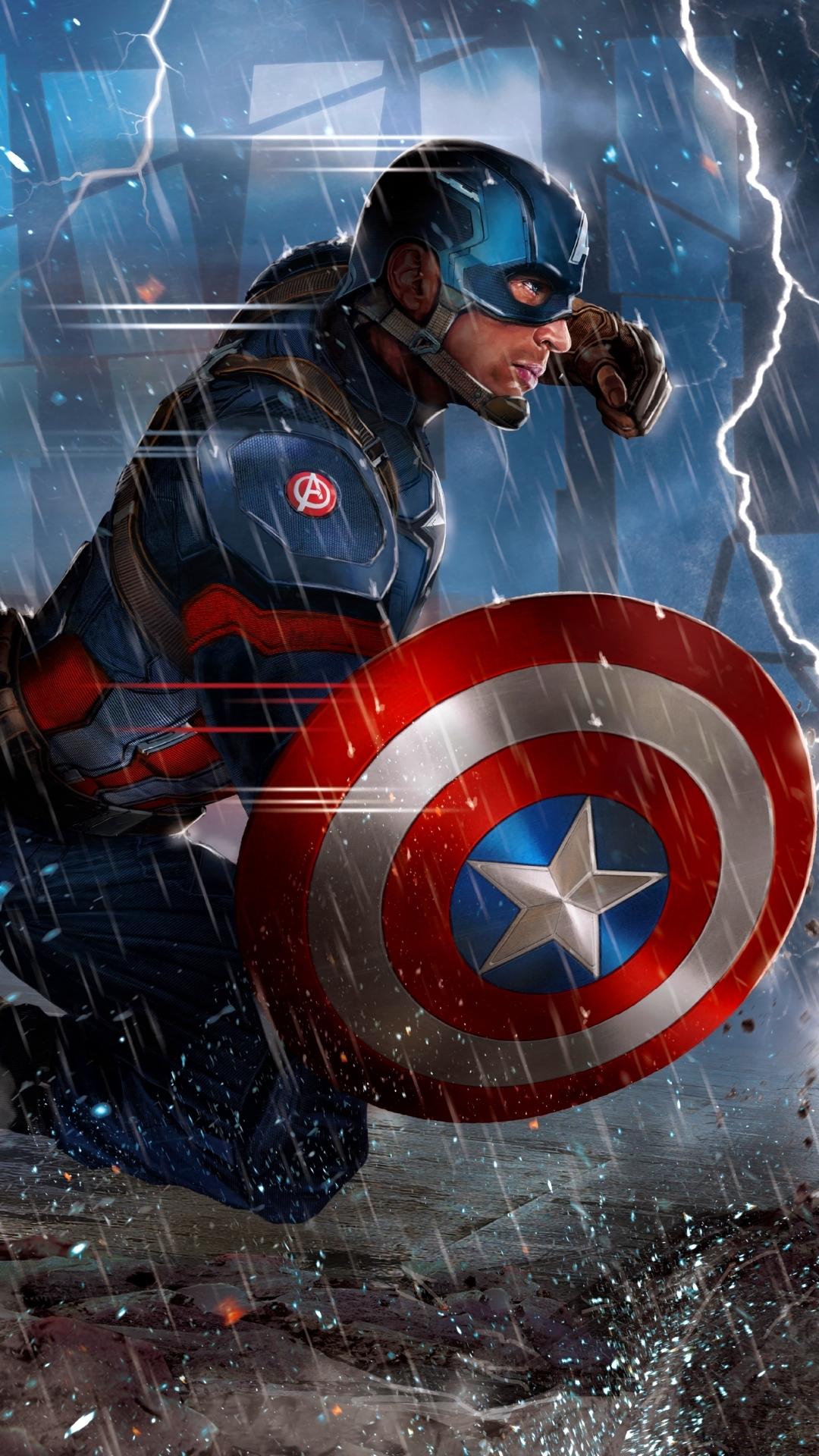 Captain America Shield 4K Iphone Wallpapers