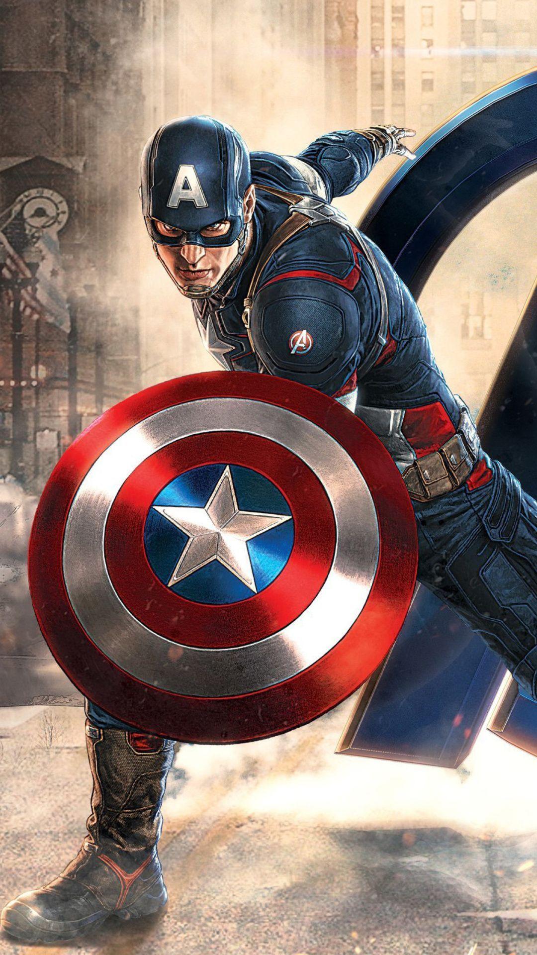 Captain America Shield 4K Iphone Wallpapers