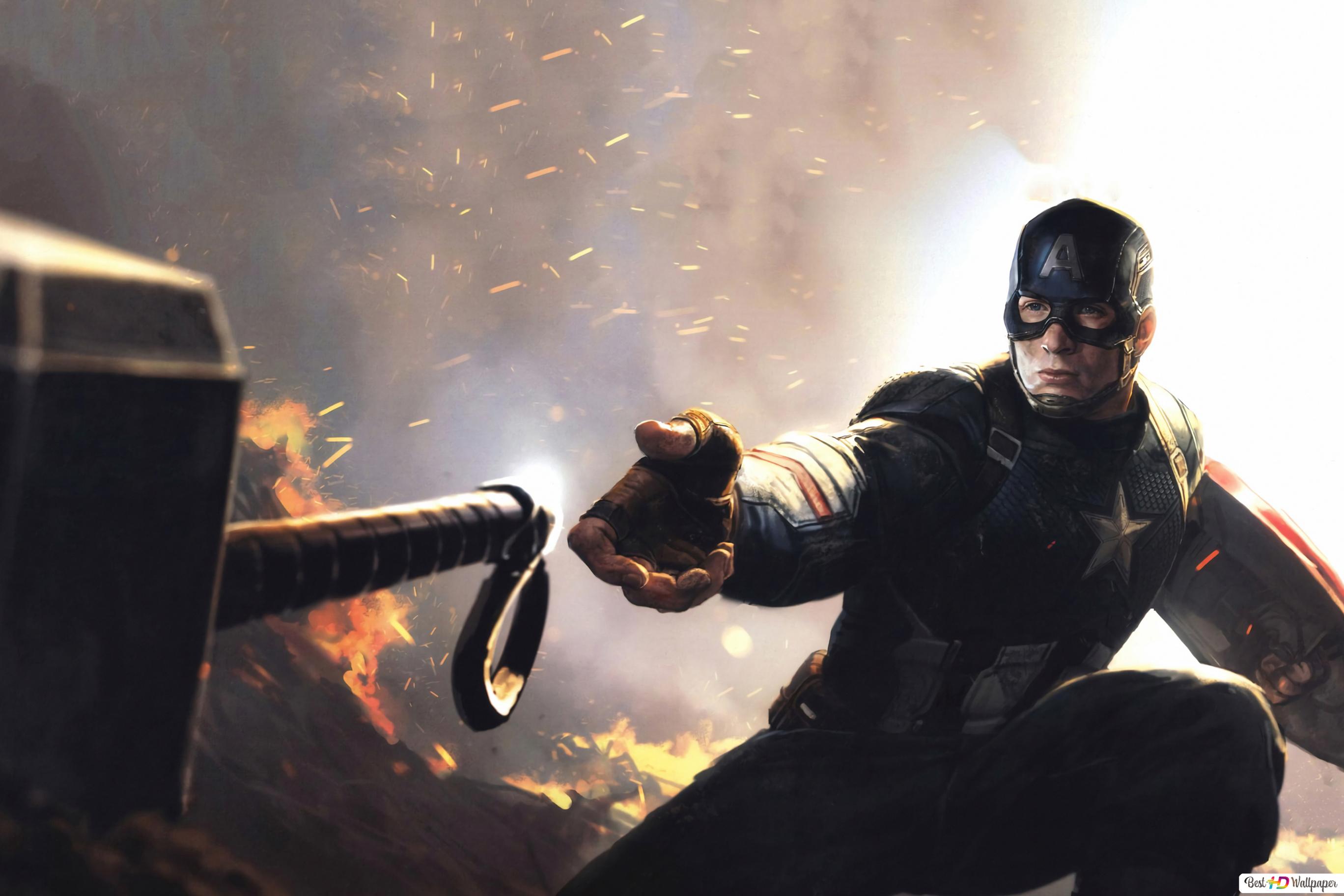 Captain America Thor Hammer Wallpapers