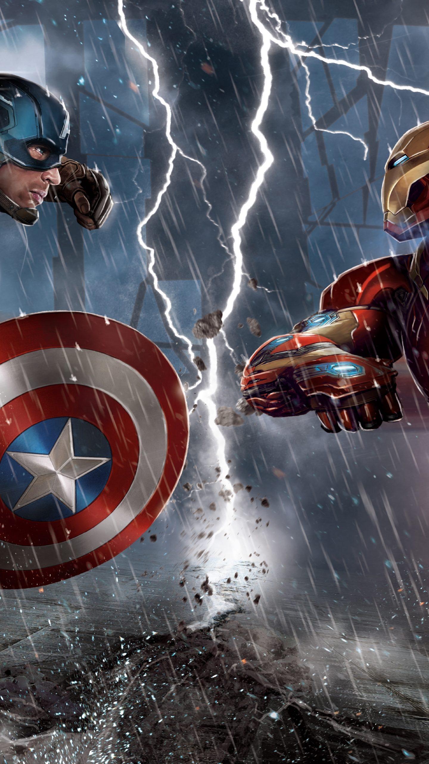 Captain America Vs Iron Man Iphone Hd Wallpapers