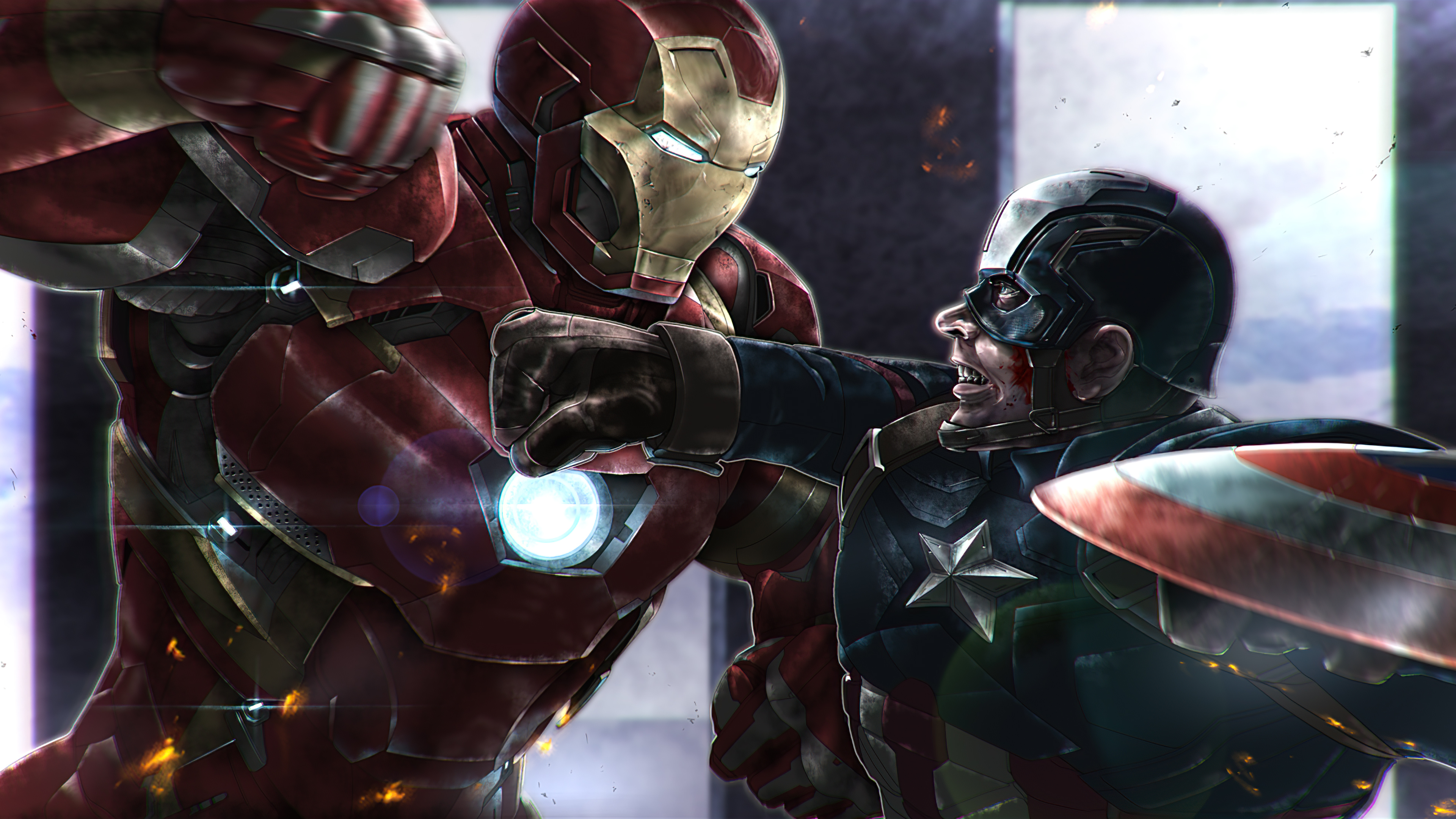 Captain America Vs Iron Man Wallpapers