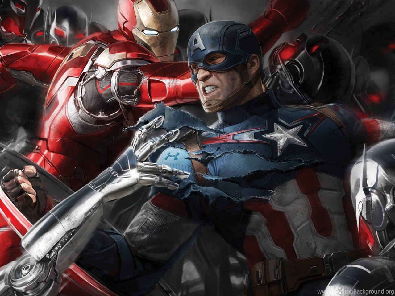 Captain America Vs Iron Man Wallpapers