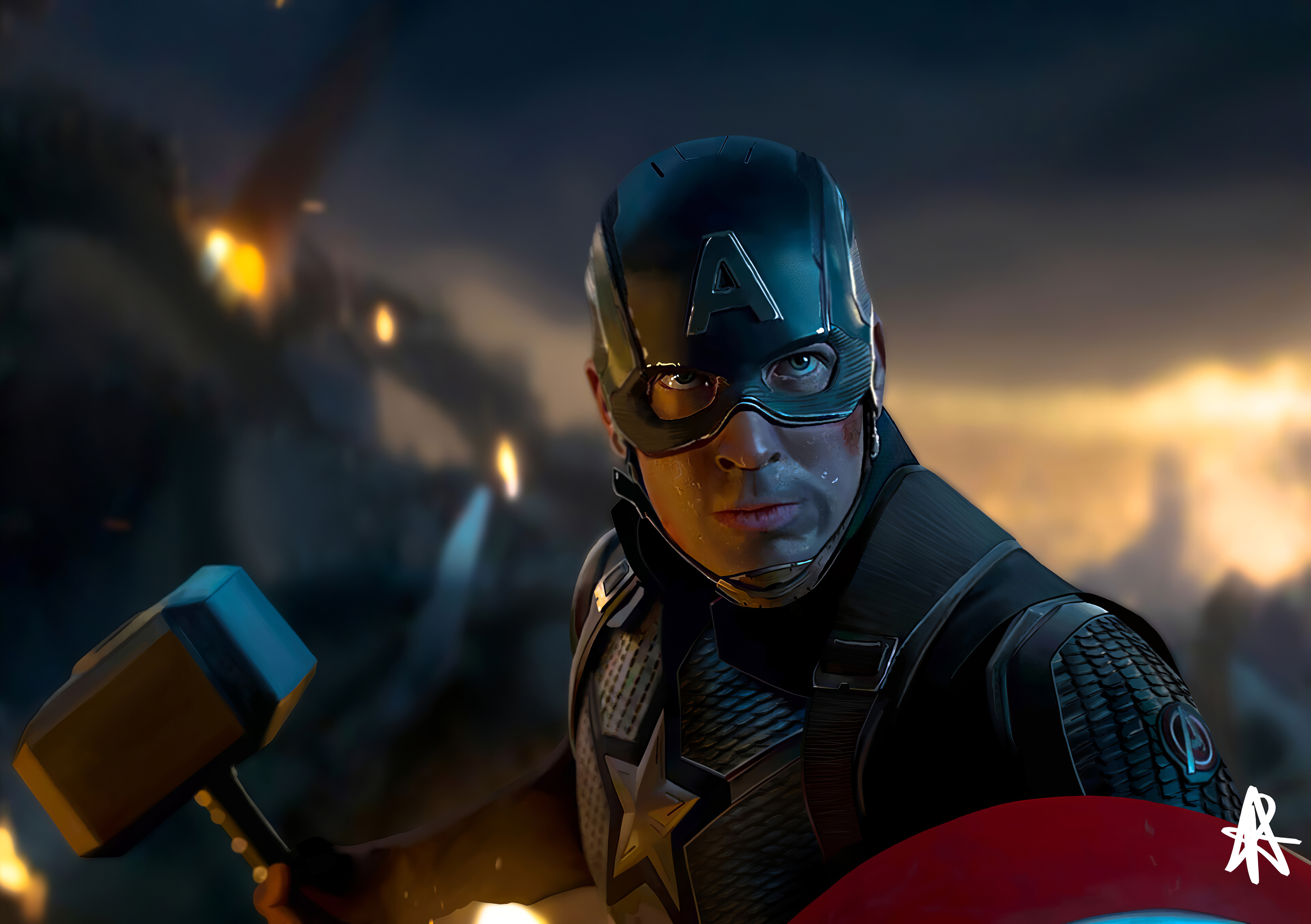 Captain America With Hammer Wallpapers