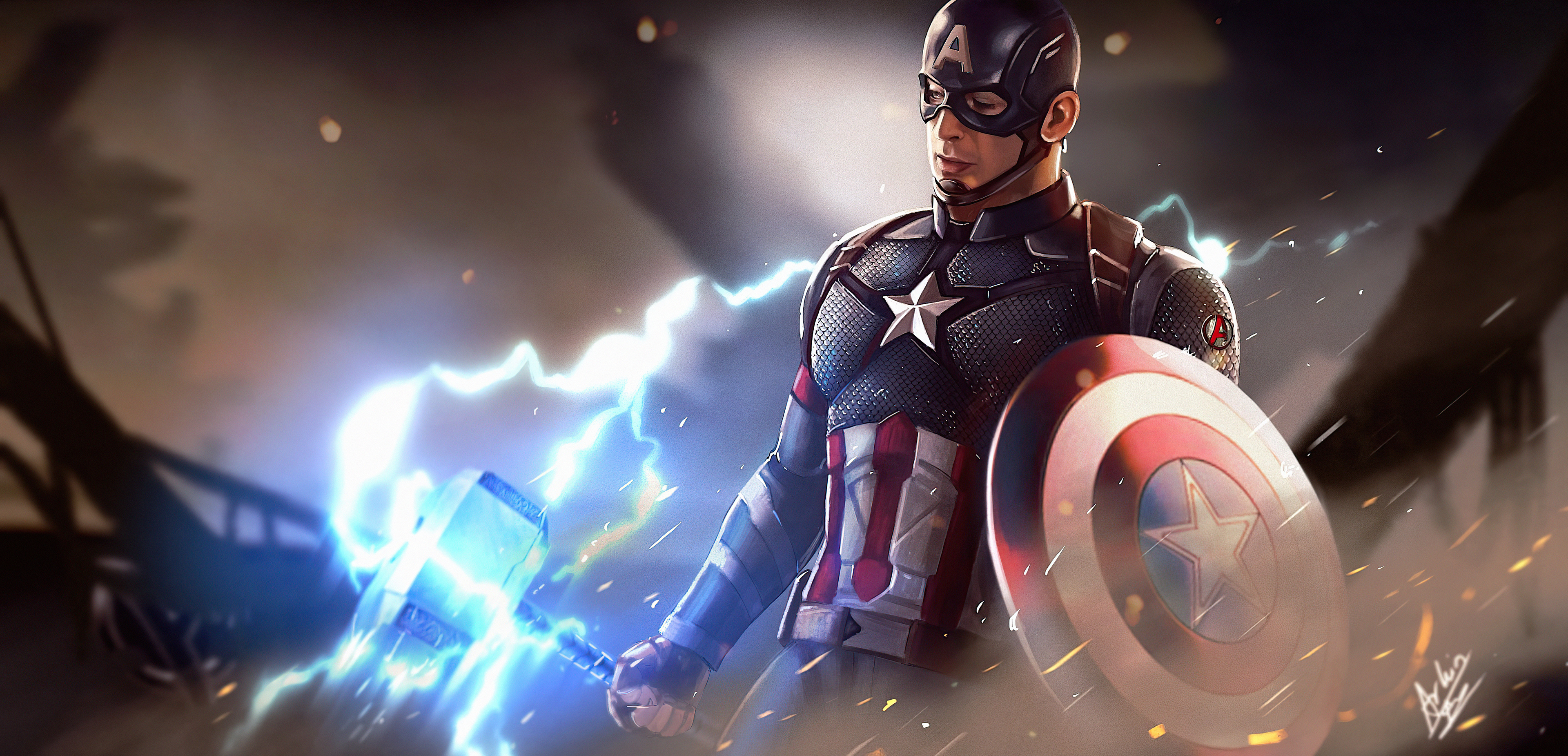 Captain America With Hammer Wallpapers