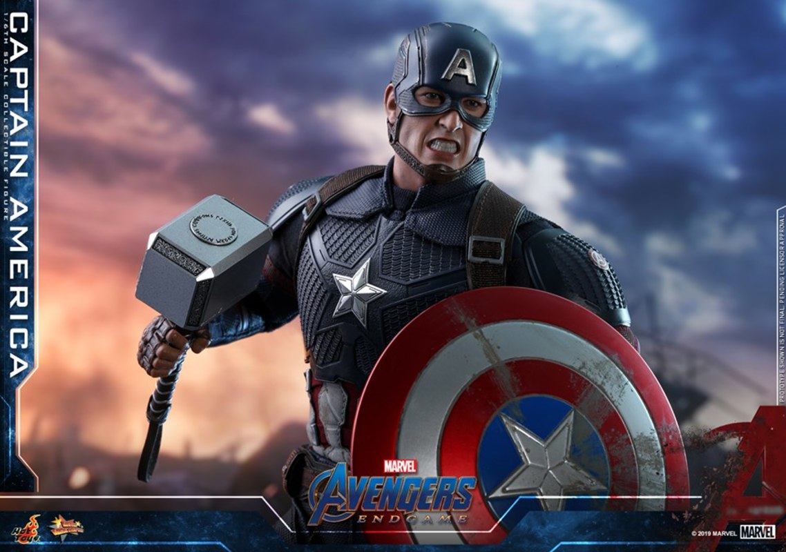 Captain America With Shield &Amp; MjoLnir Wallpapers