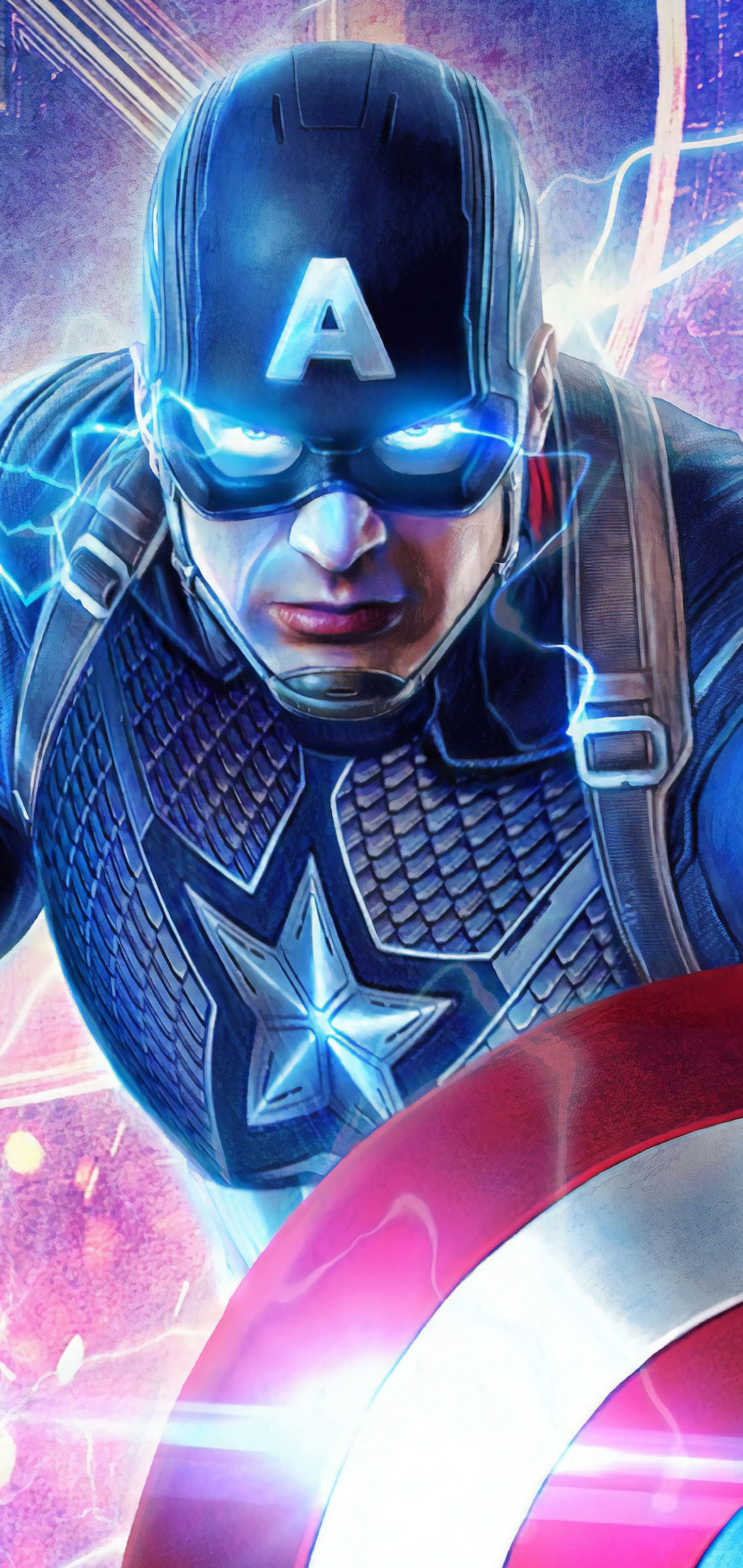 Captain America With Shield &Amp; MjoLnir Wallpapers