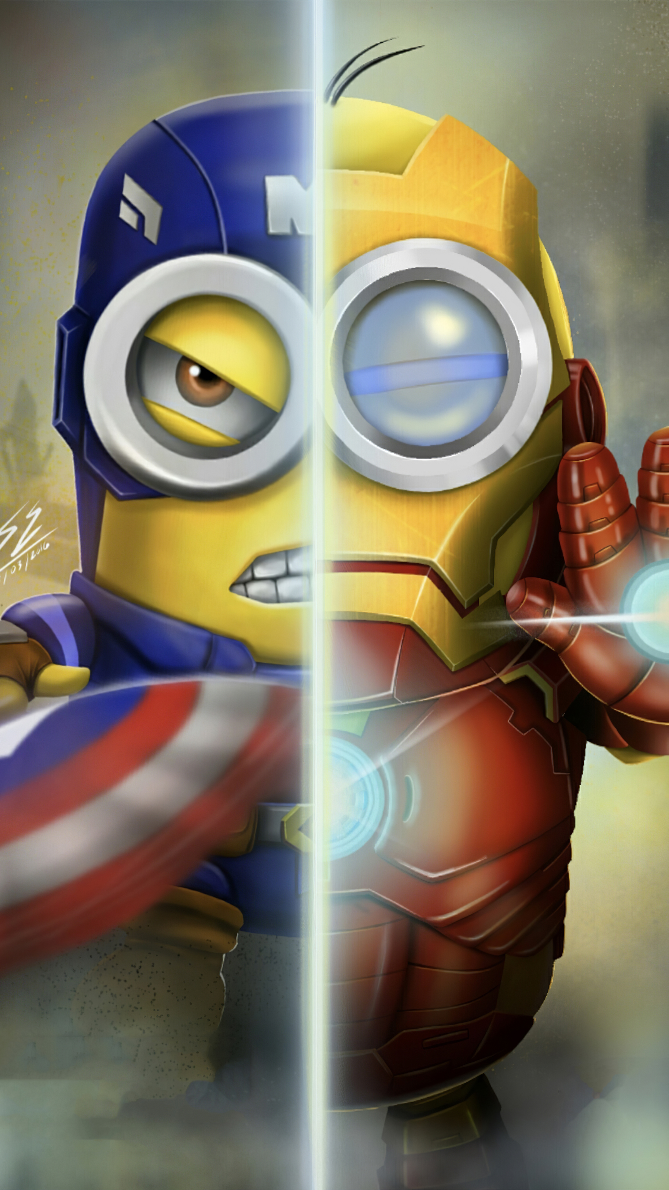 Captain America X Minion Wallpapers