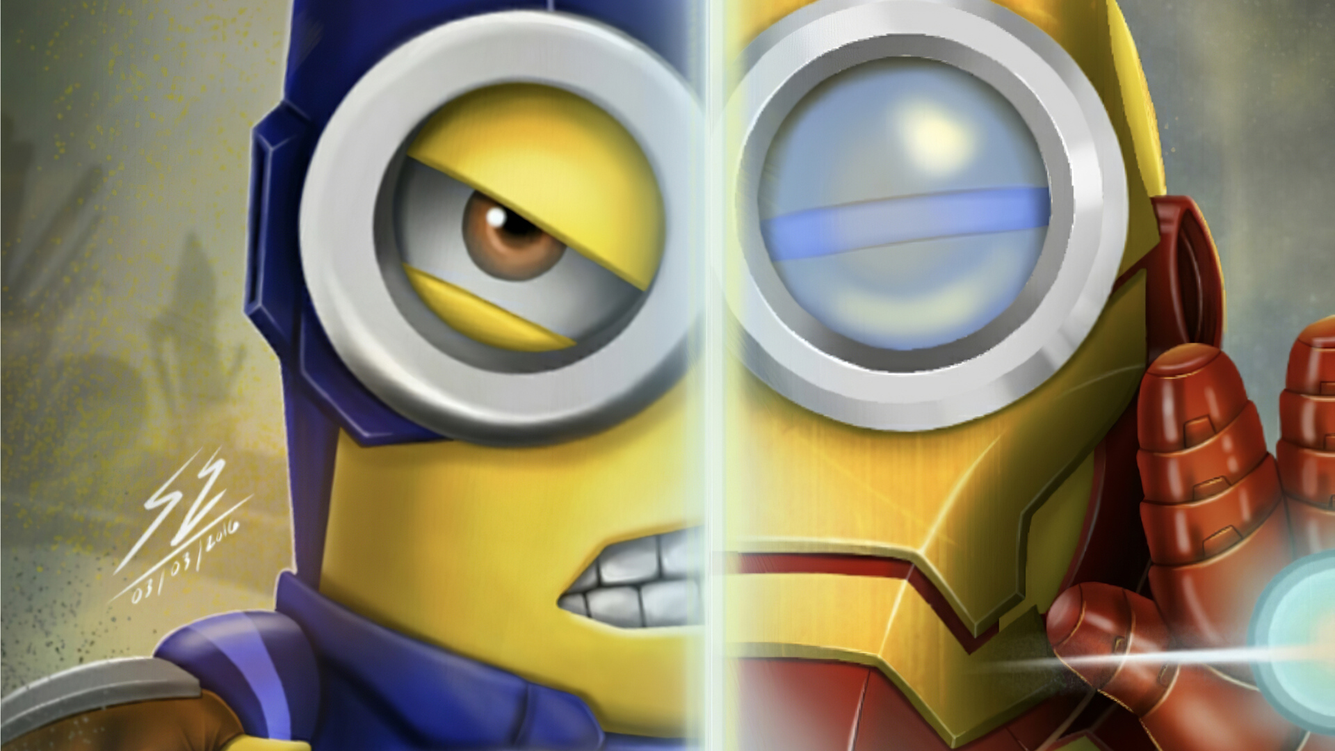 Captain America X Minion Wallpapers