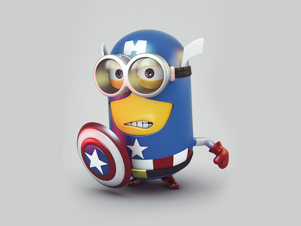 Captain America X Minion Wallpapers