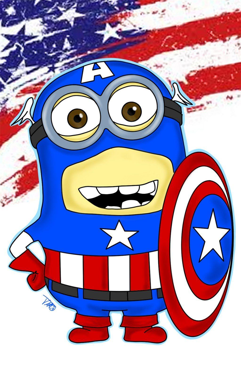 Captain America X Minion Wallpapers