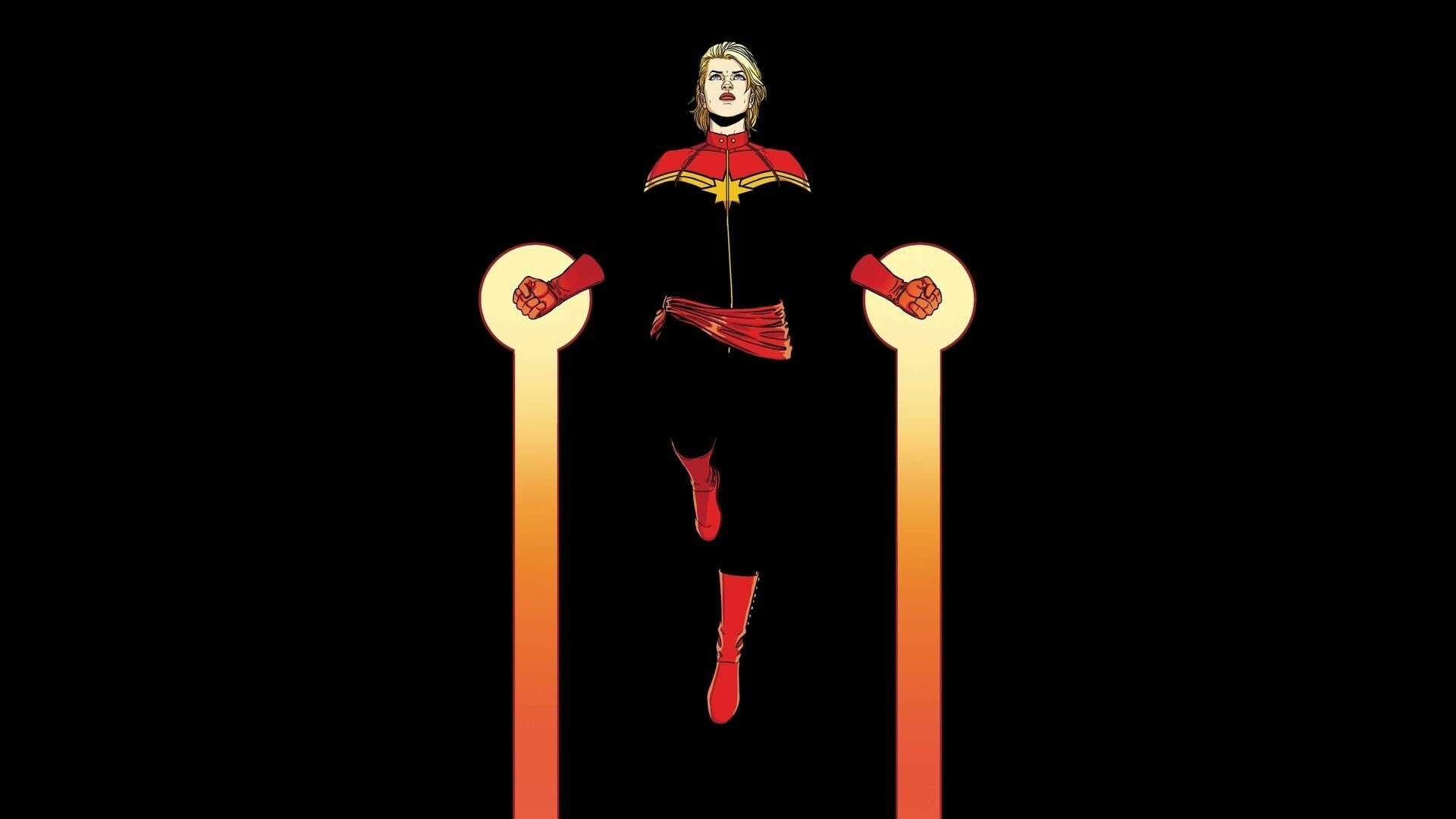 Captain Marvel 4K Cool 2021 Art Wallpapers