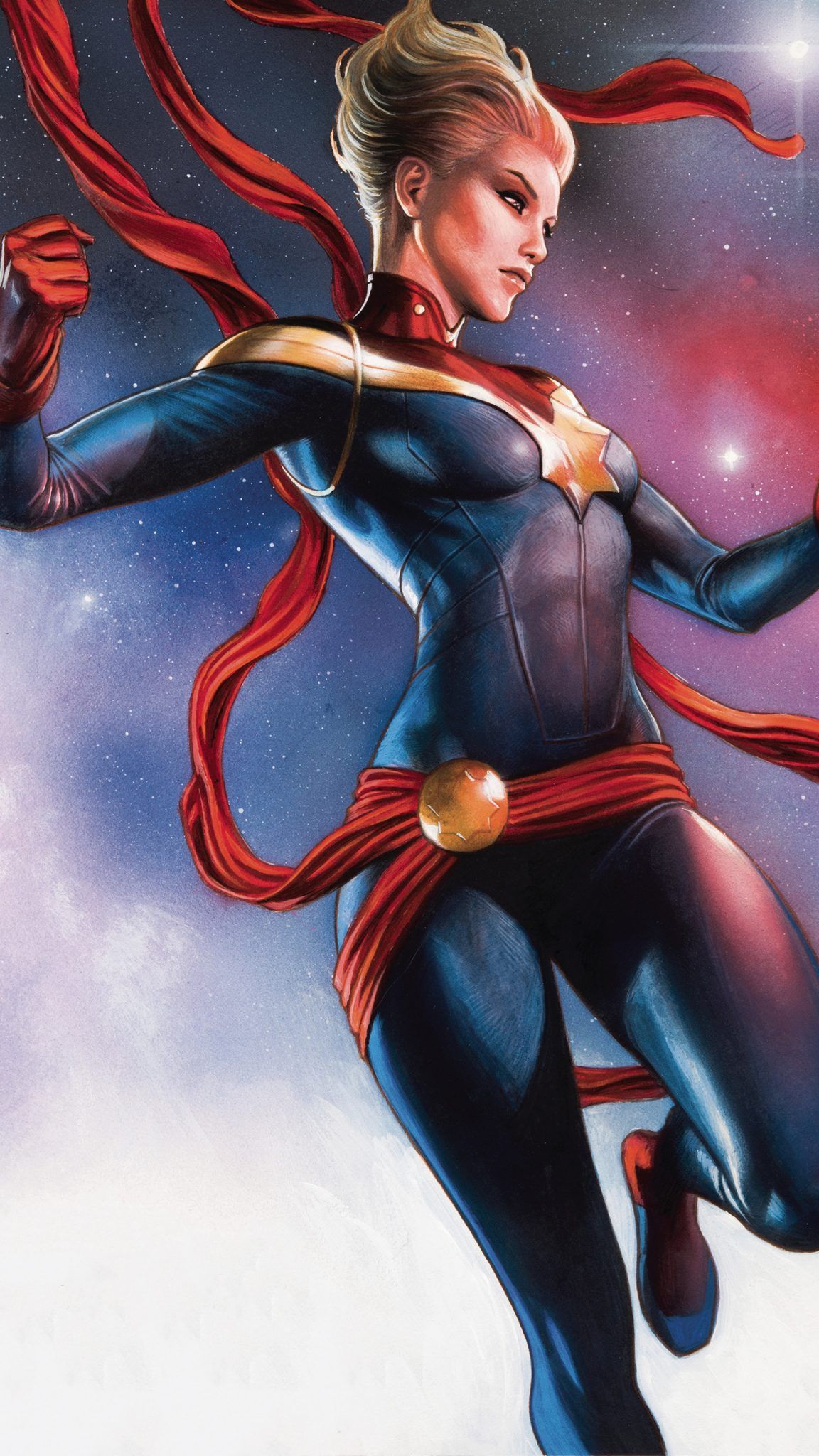 Captain Marvel Comic Art Wallpapers