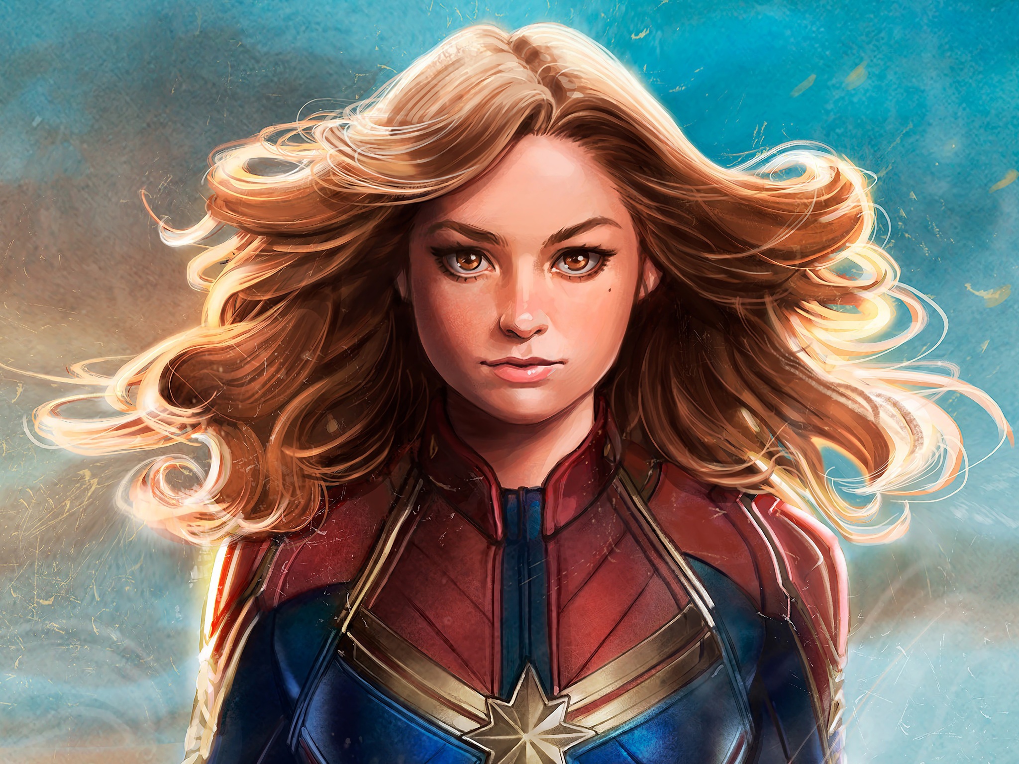 Captain Marvel Comic Art Wallpapers