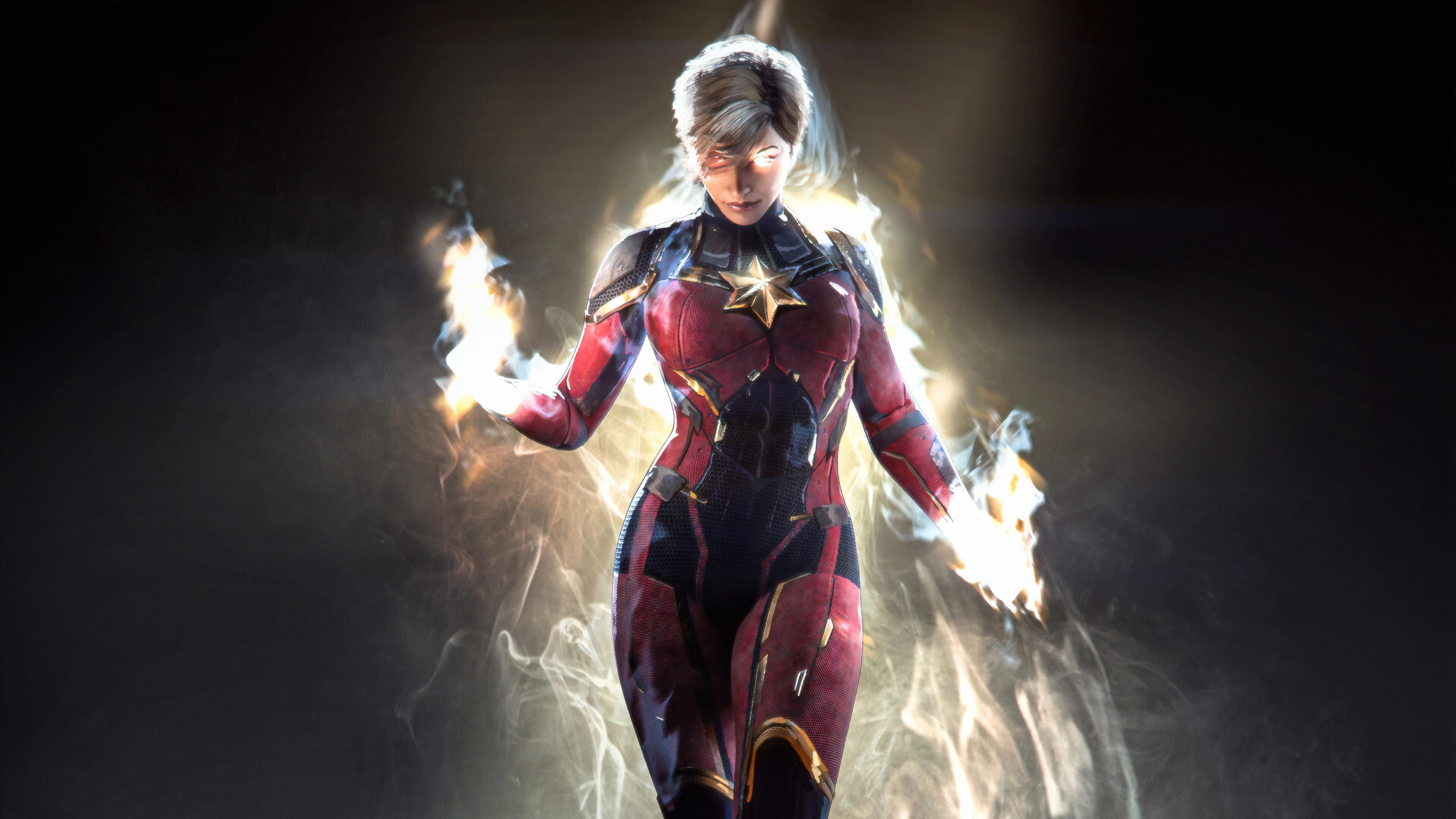 Captain Marvel Comic Art Wallpapers