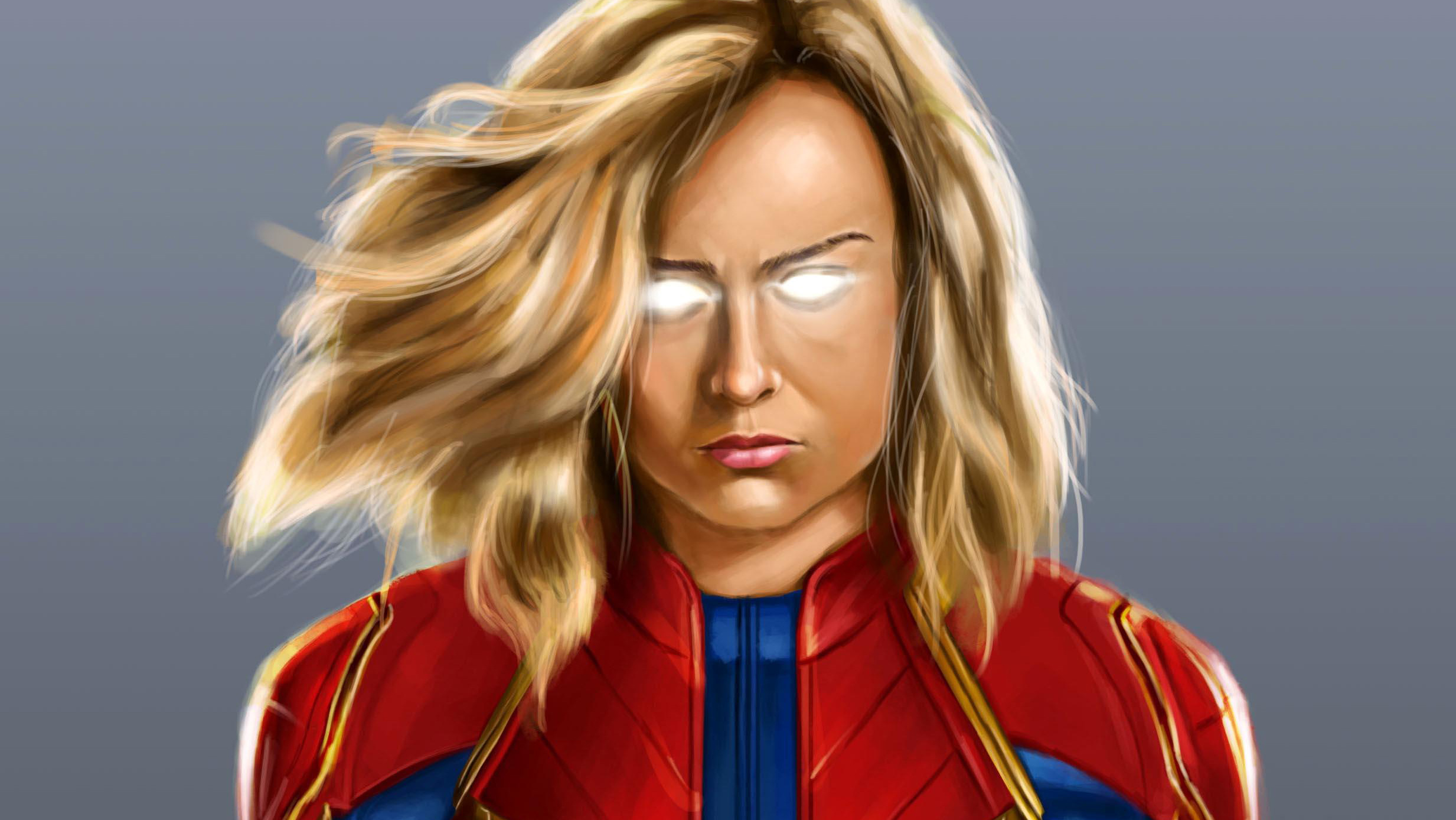 Captain Marvel Digital Art 2018 Wallpapers