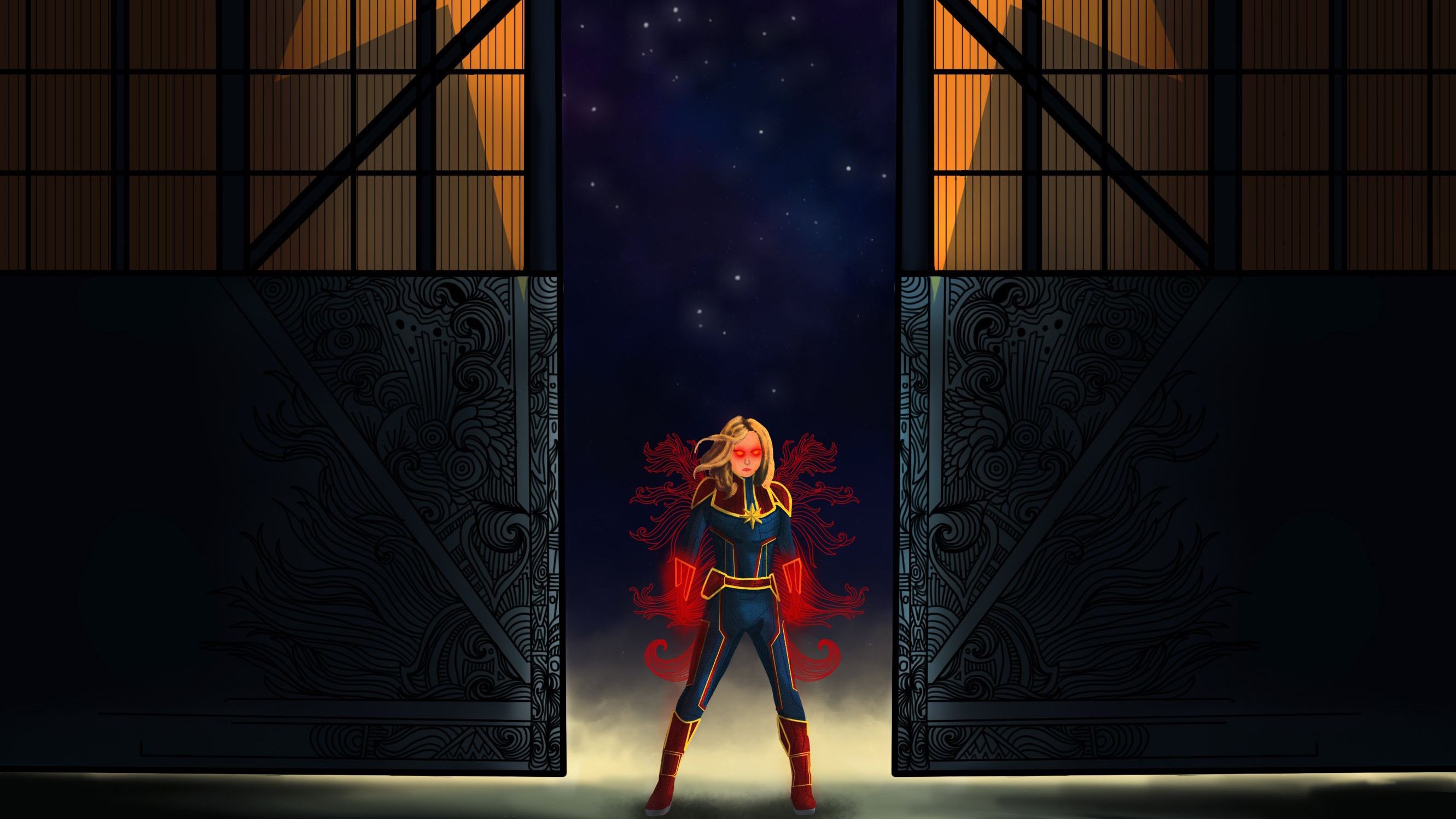 Captain Marvel Digital Art 2018 Wallpapers